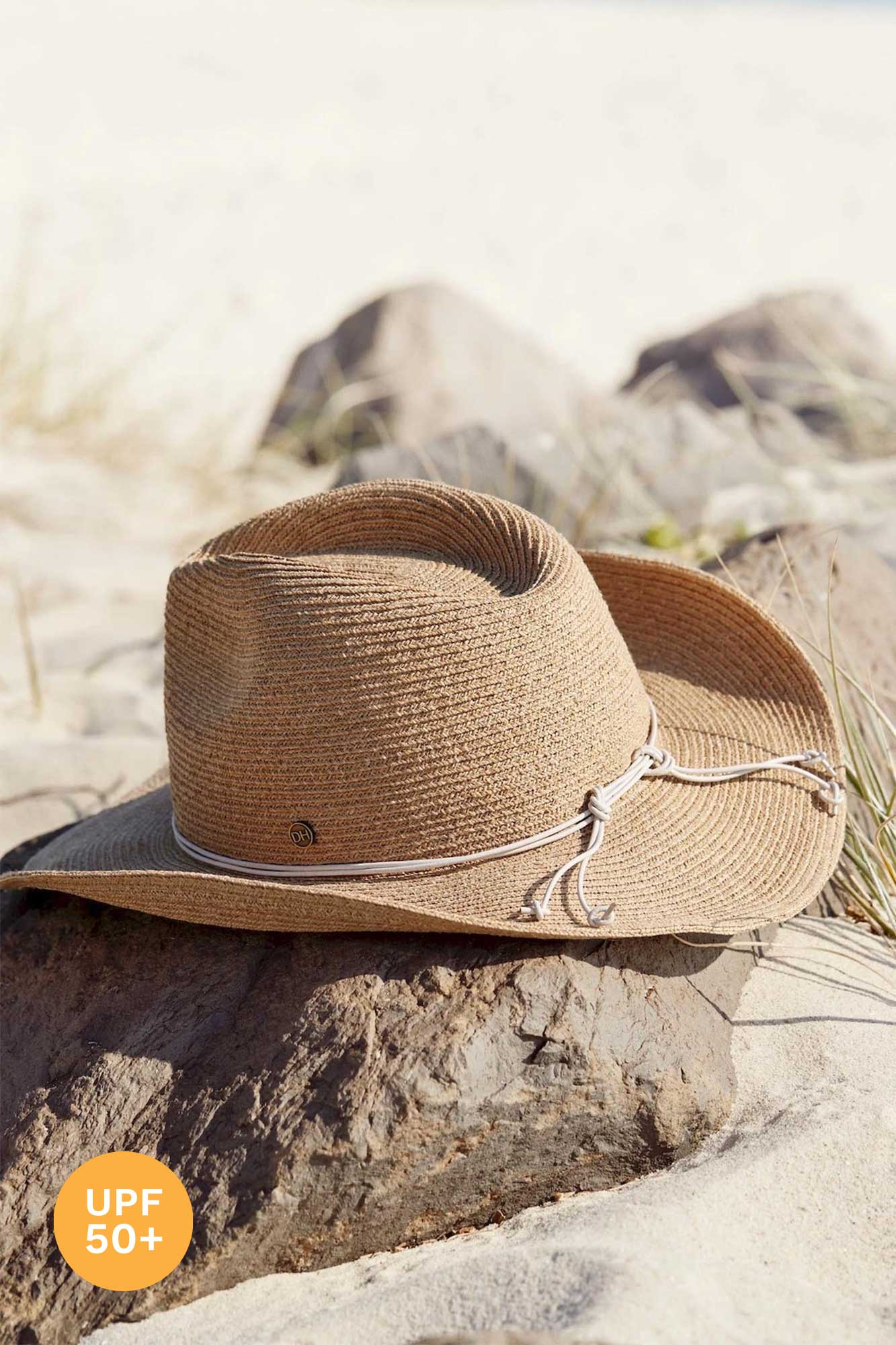 Bedarra Natural Raffia Cowboy Hat