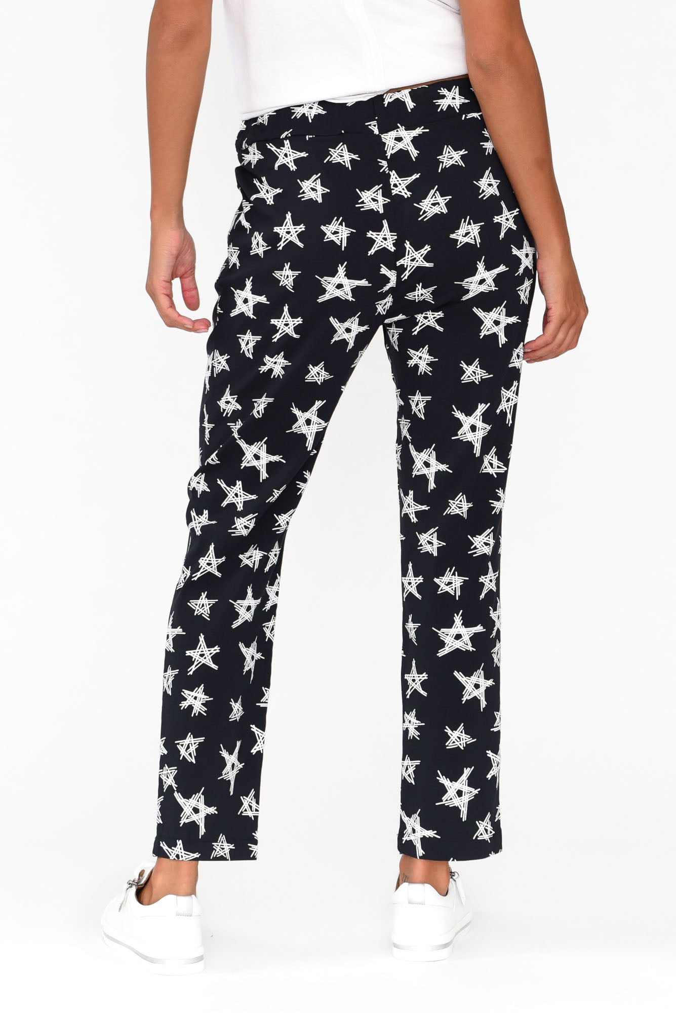Boyce Navy Star Cotton Blend Stretch Pant
