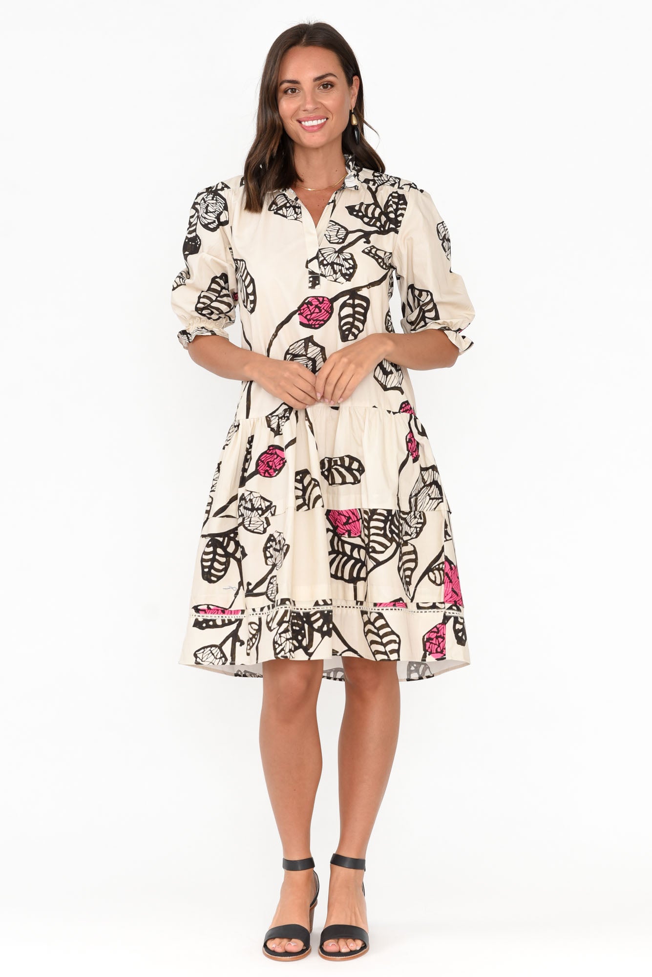 Hayes Desert Rose Cotton Poplin Dress