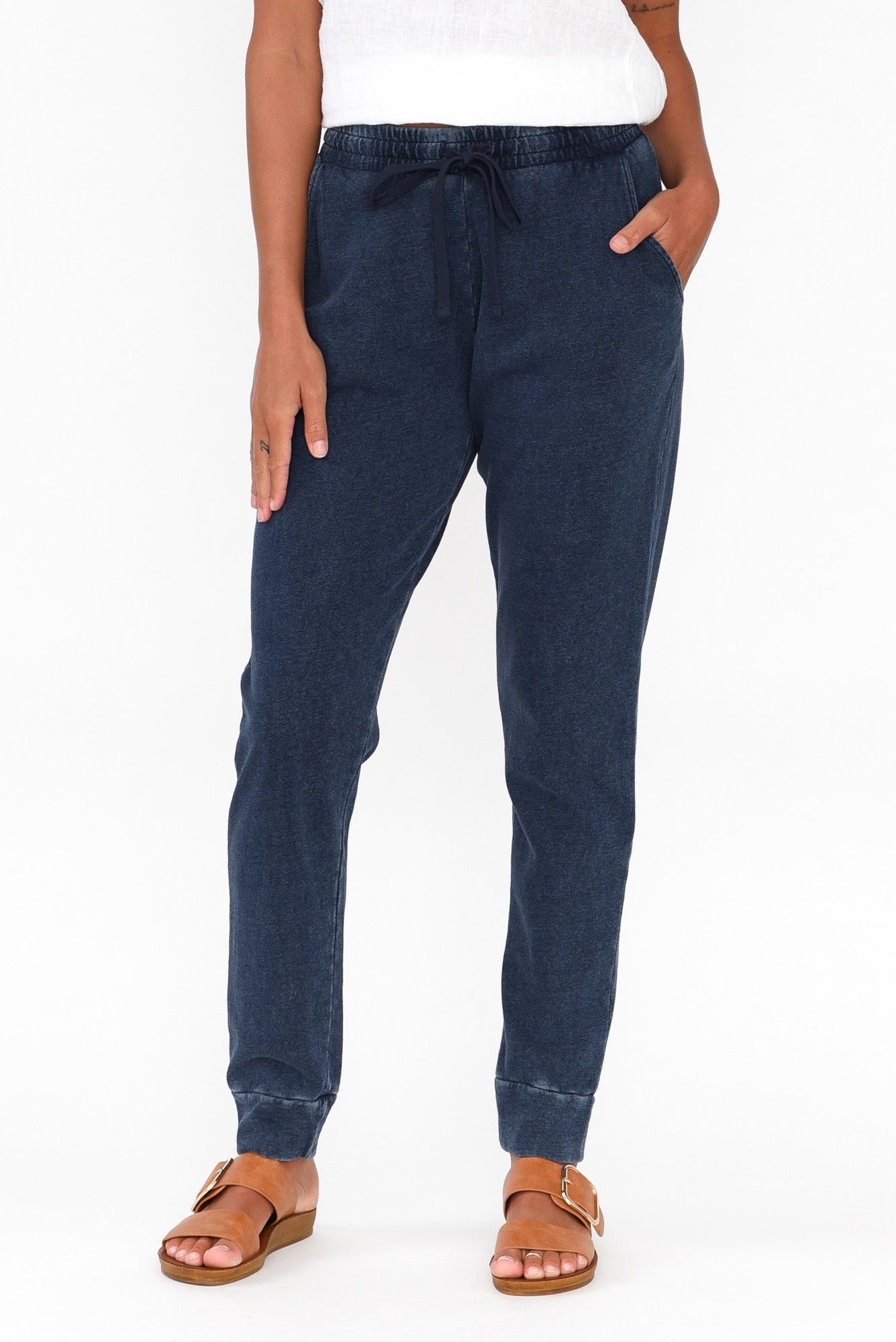 Heidi Indigo Cuffed Jogger Pant