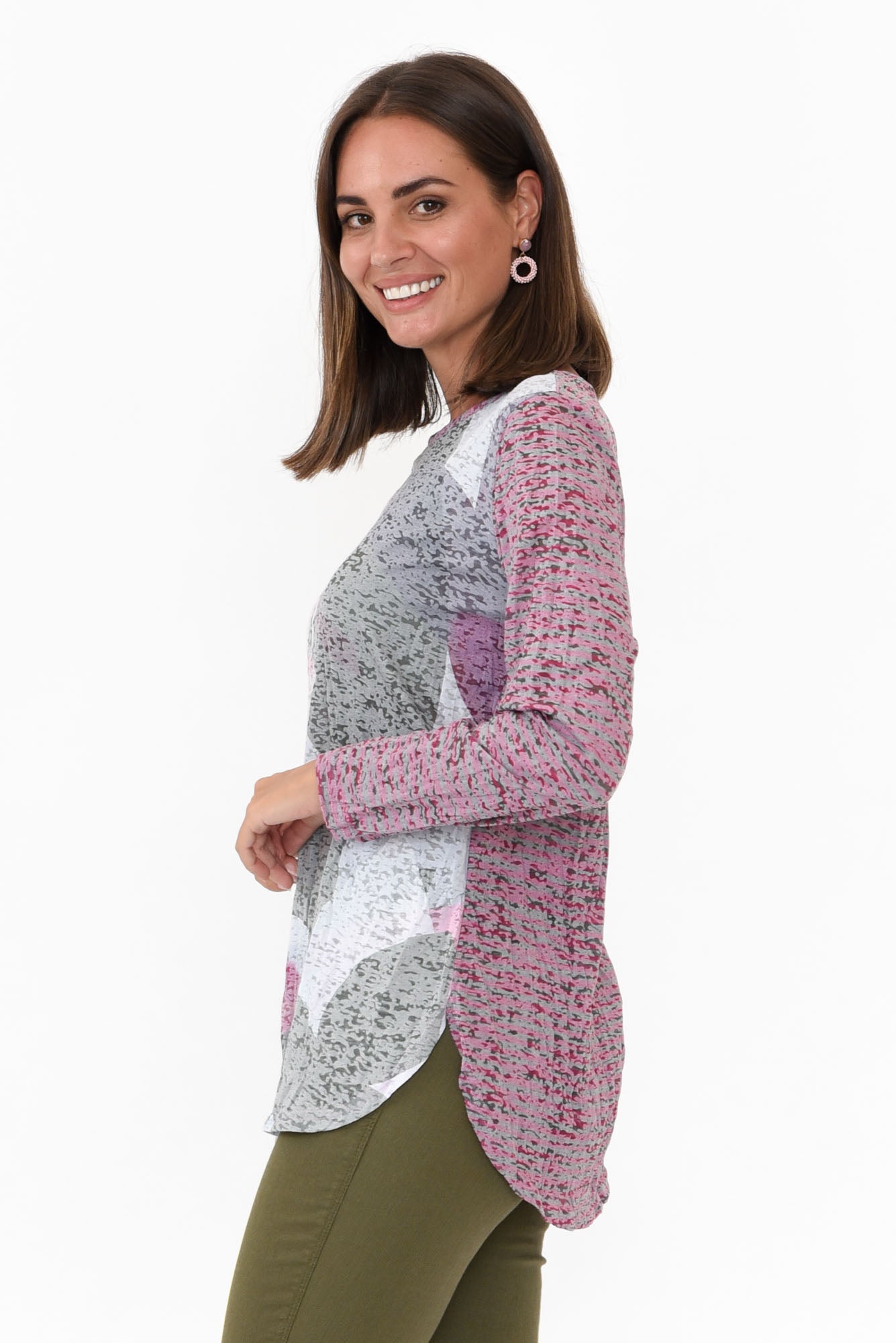 Noah Purple Flower Cotton Top