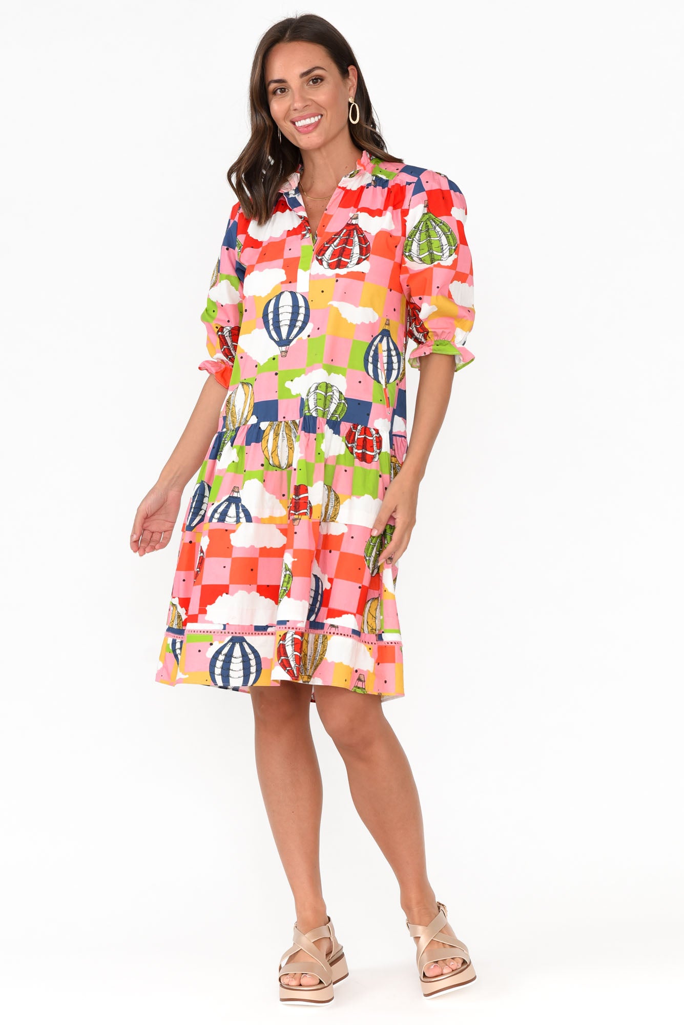 Hayes Float Away Cotton Poplin Dress