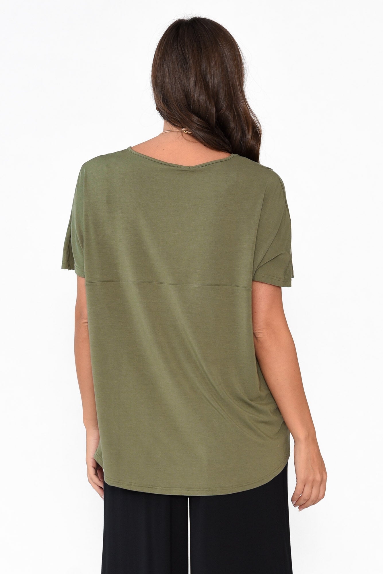 Ivy Olive Micro Modal Swing Tee