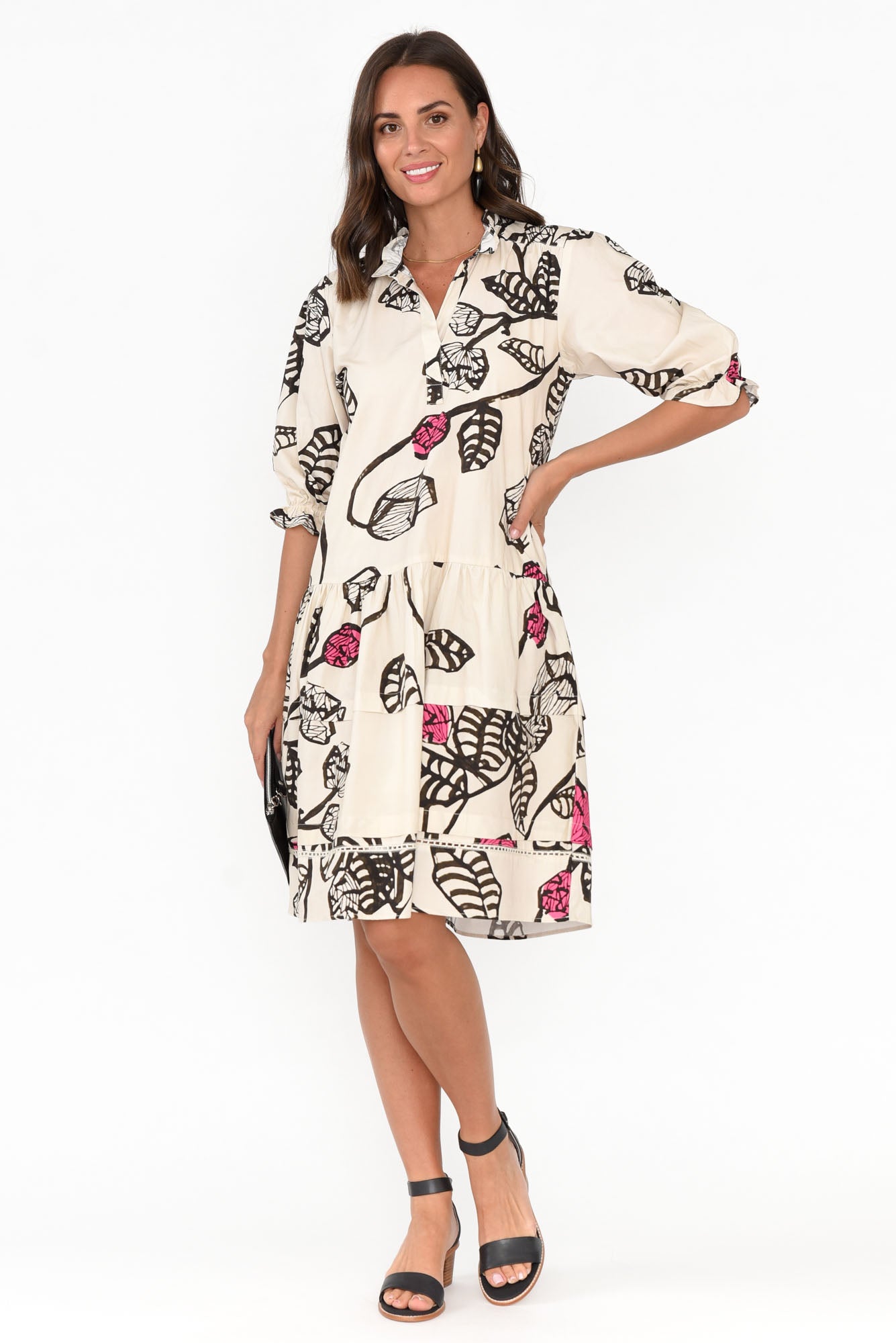 Hayes Desert Rose Cotton Poplin Dress