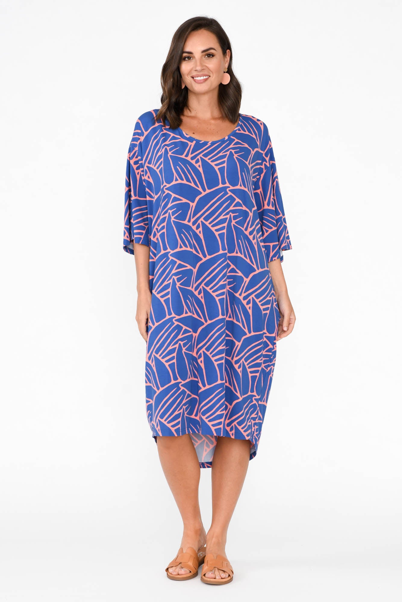 Brea Blue Leaf Bamboo Dress