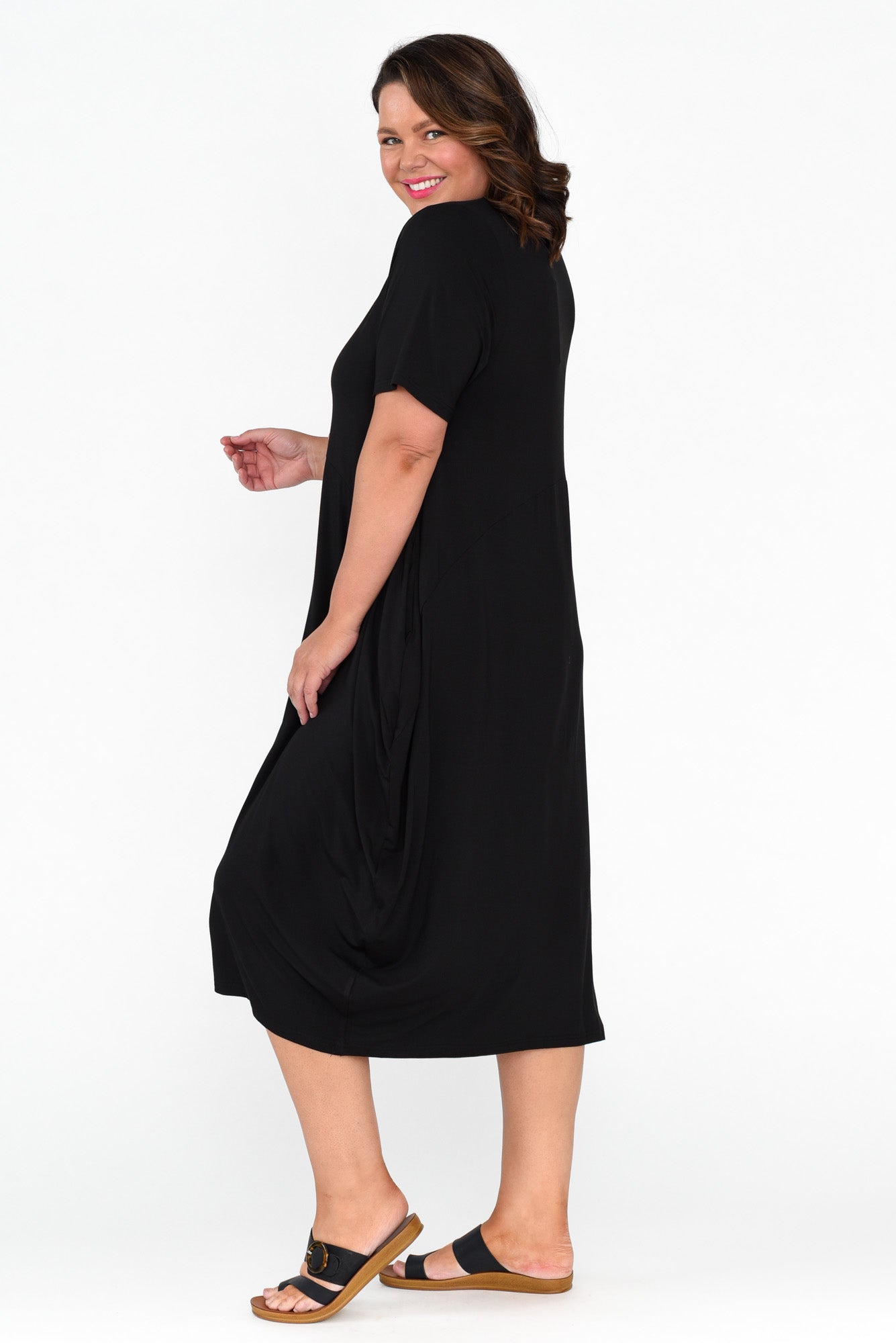Samiya Black Bamboo Dress
