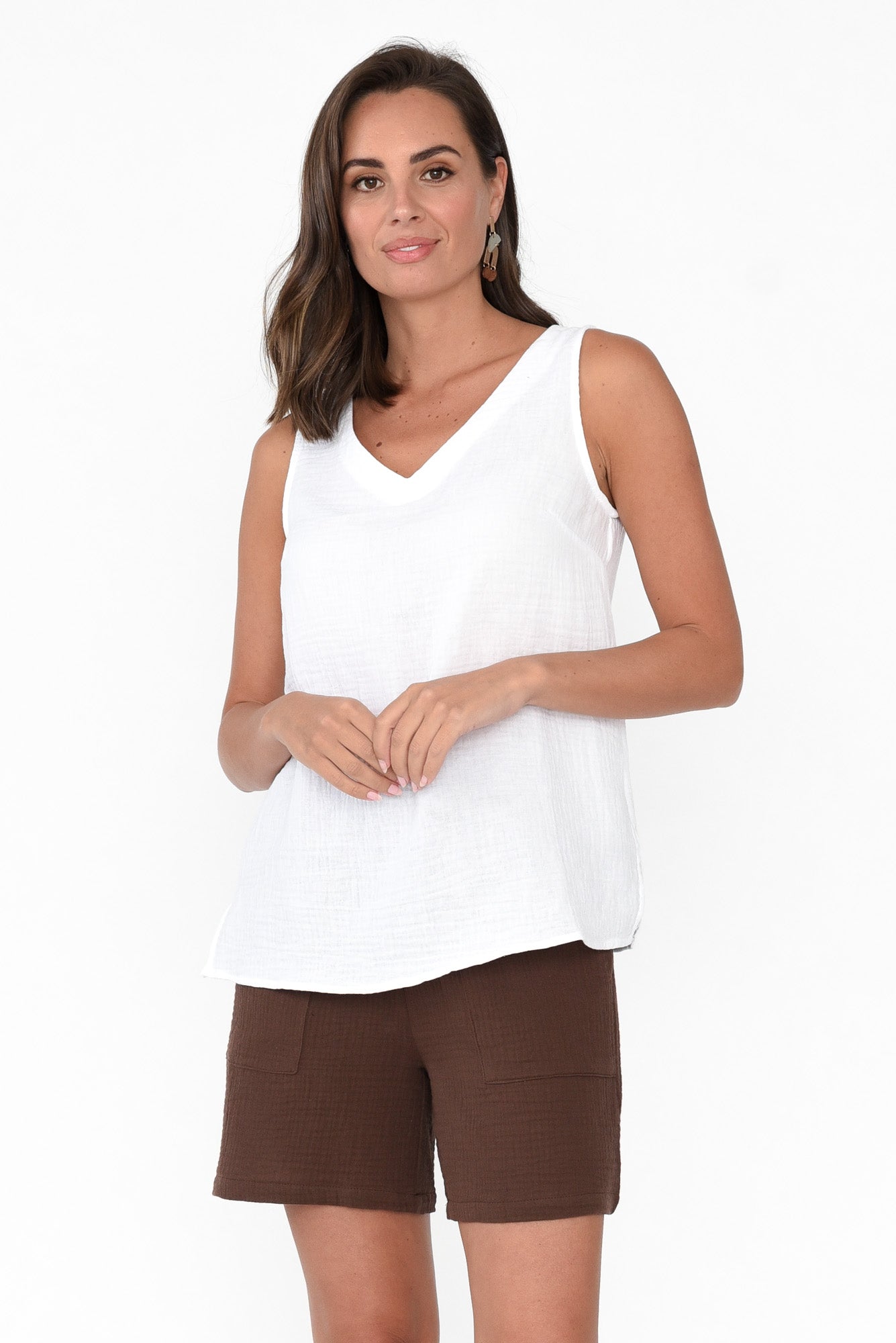 Byron White Cotton Tank