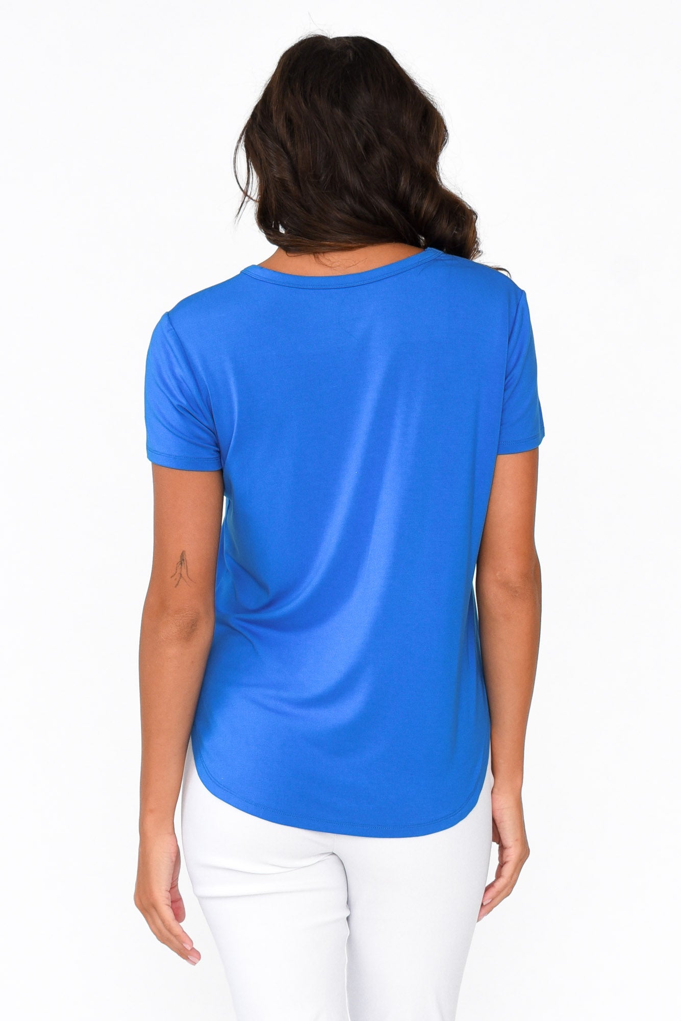 Veronica Cobalt Bamboo Tee