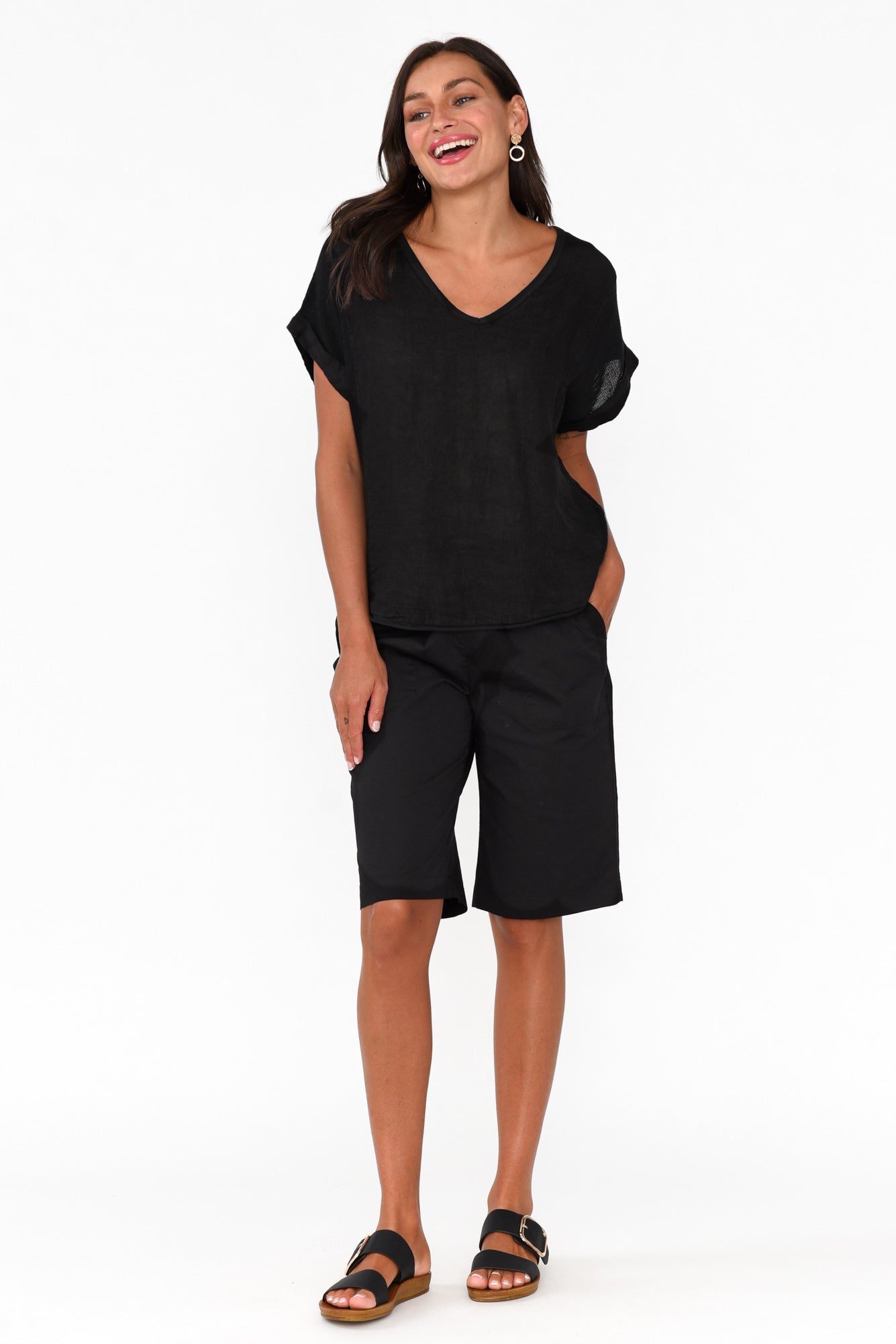 Wilson Black Cotton Short