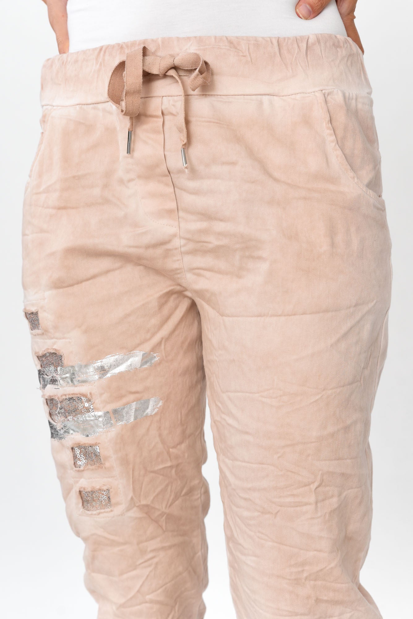 Lexus Pink Foil Stretch Pant