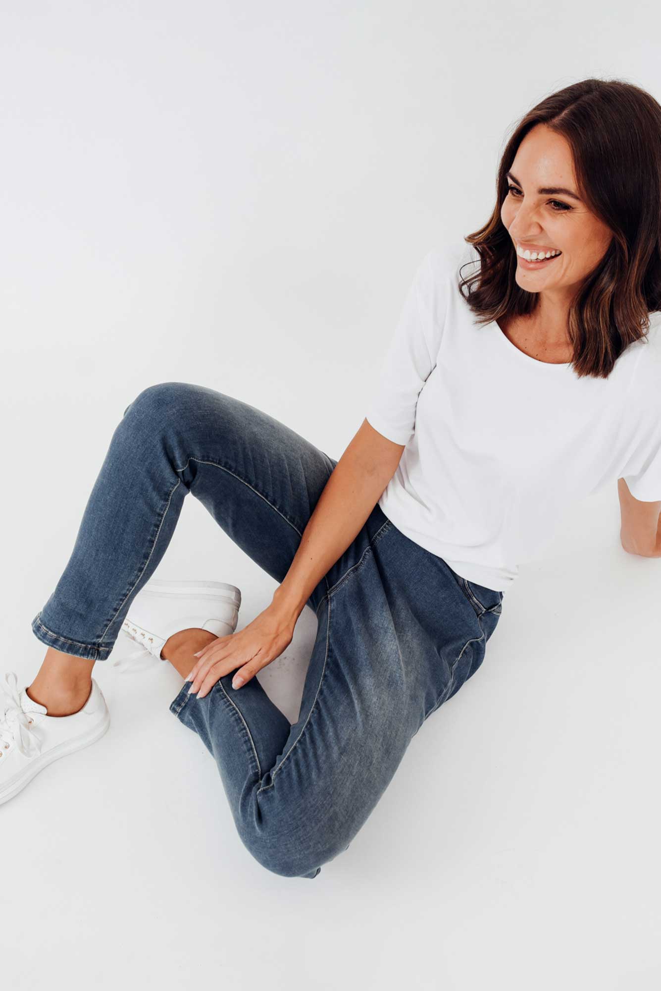 Verona Blue Cotton Stretch Jean