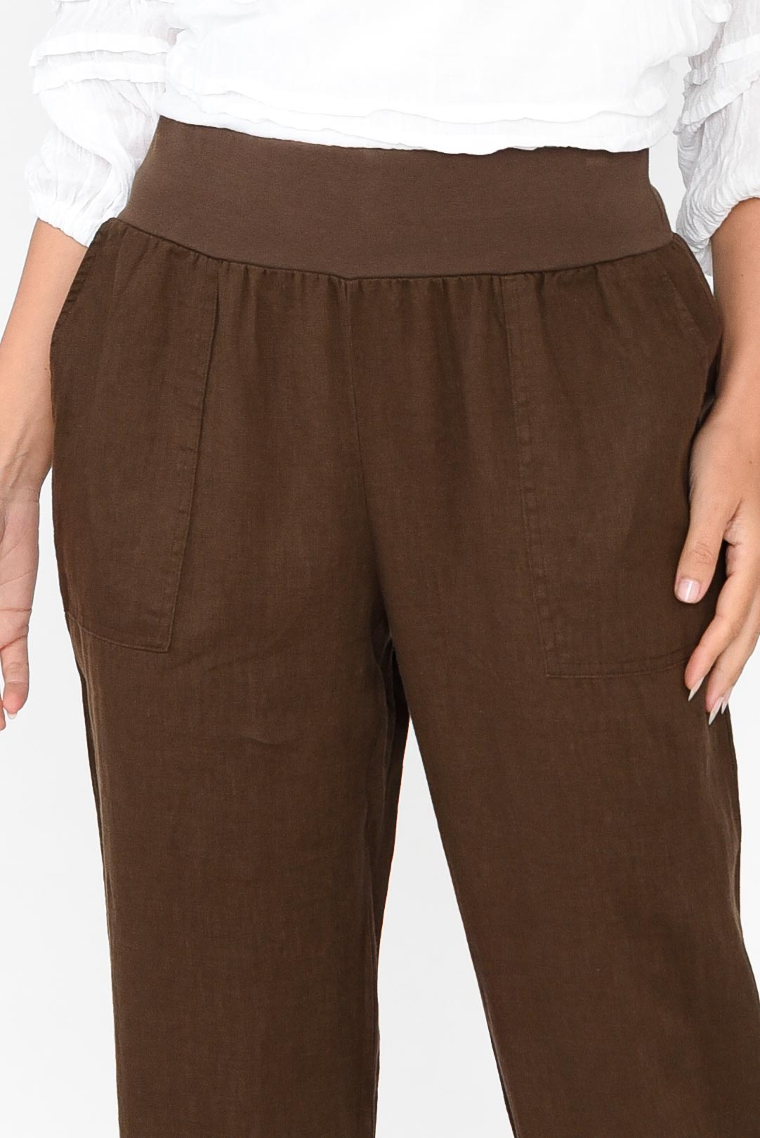 Tatum Chocolate Linen Pant