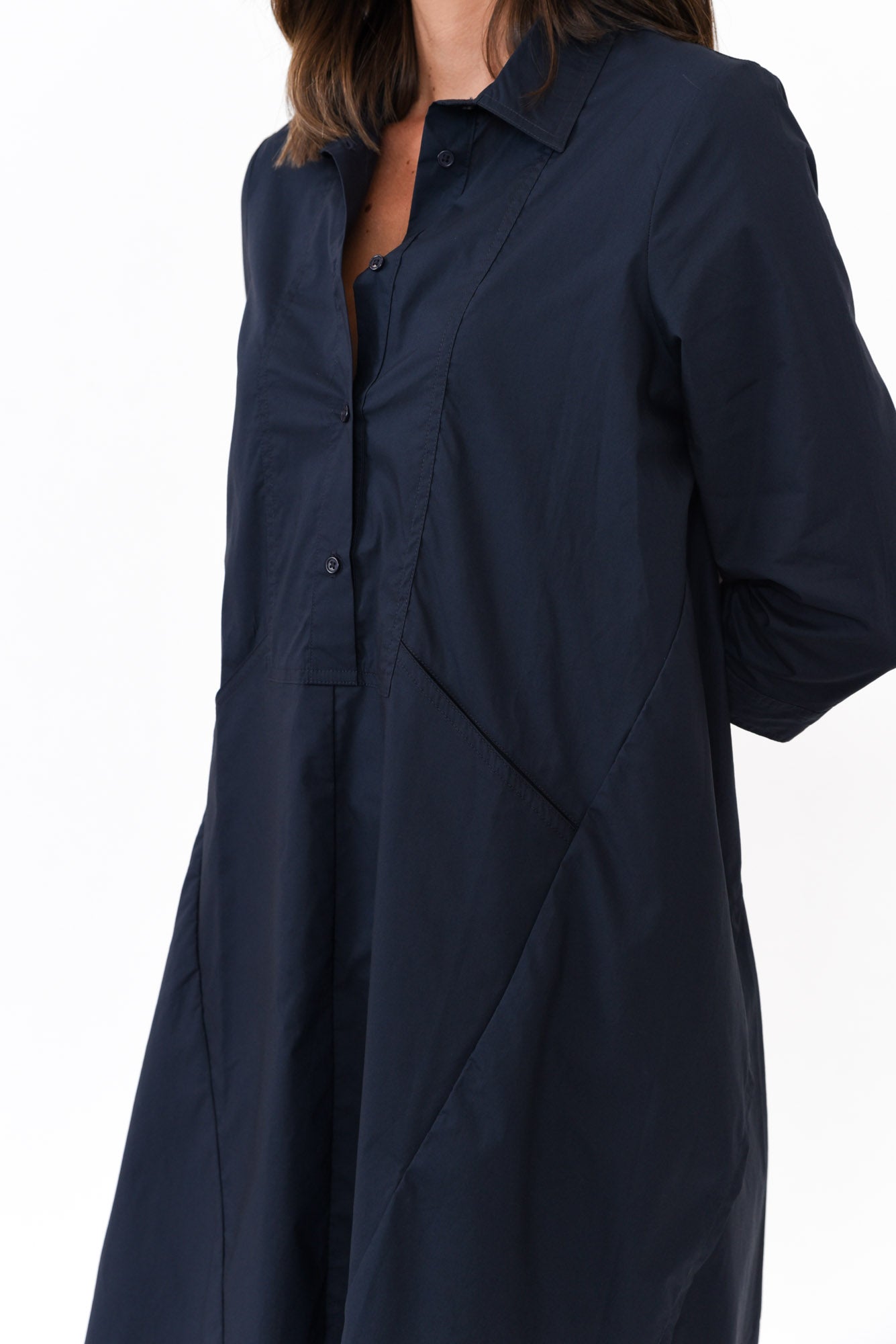 Colson Navy Cotton Tunic