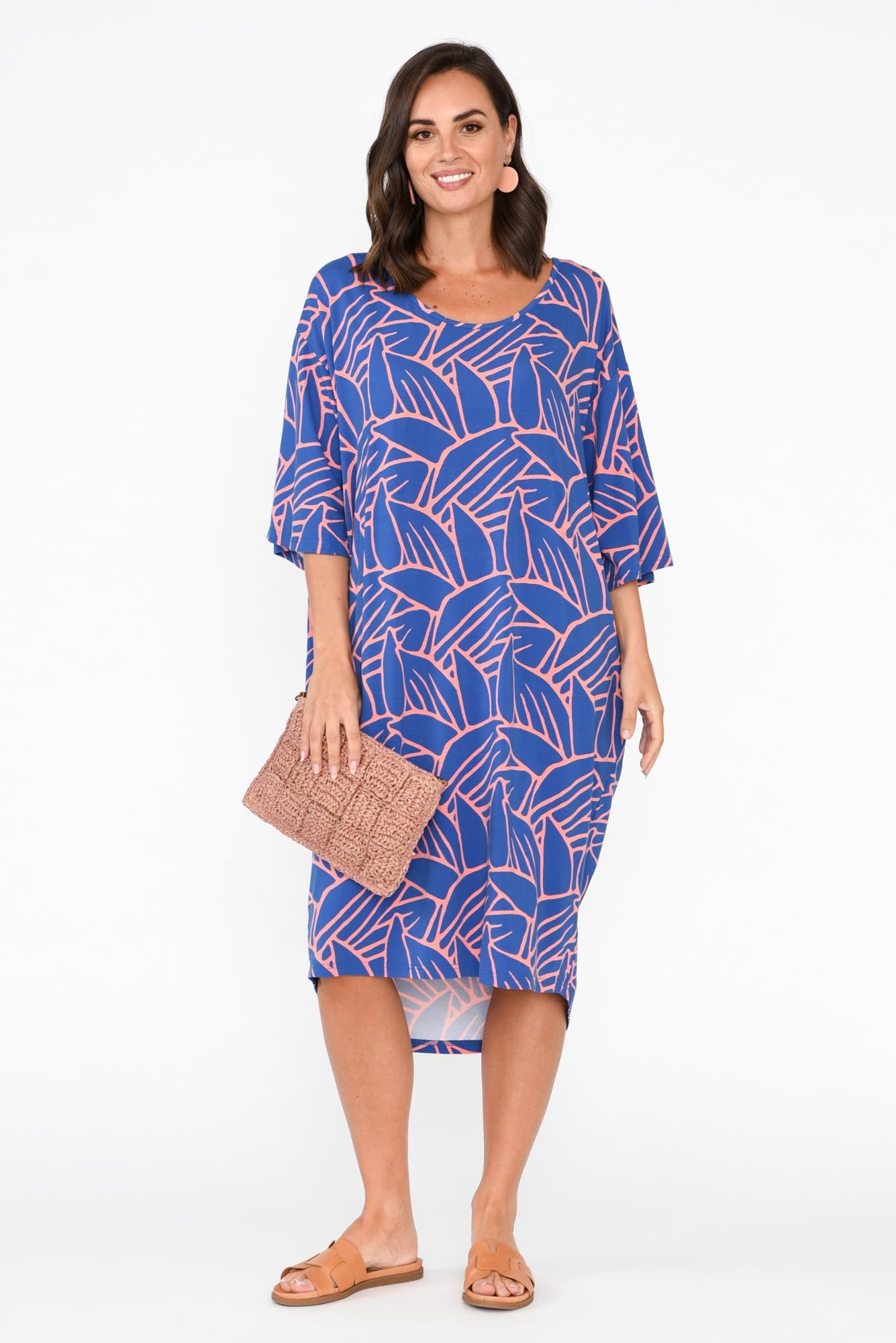 Brea Blue Leaf Bamboo Dress