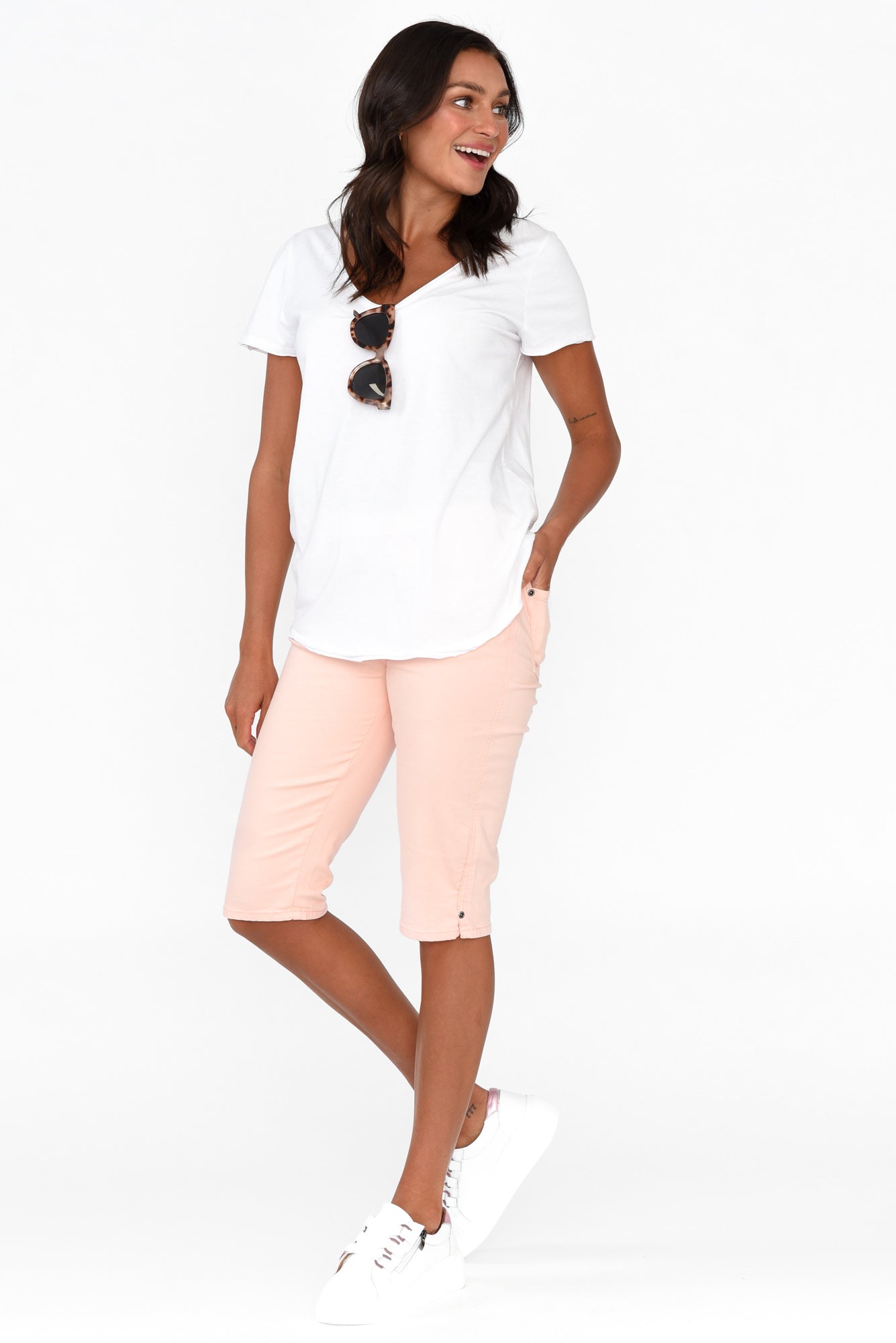 Tora Pink Stretch Shorts