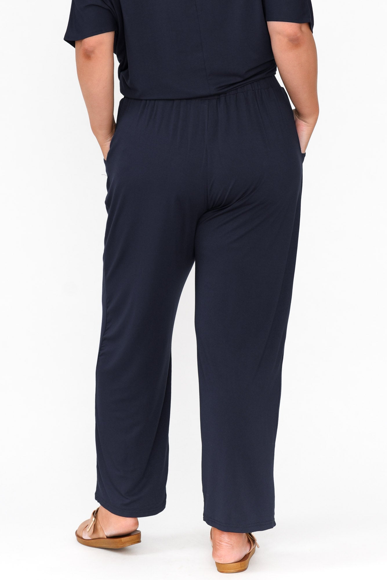 Rosella Navy Bamboo Pant