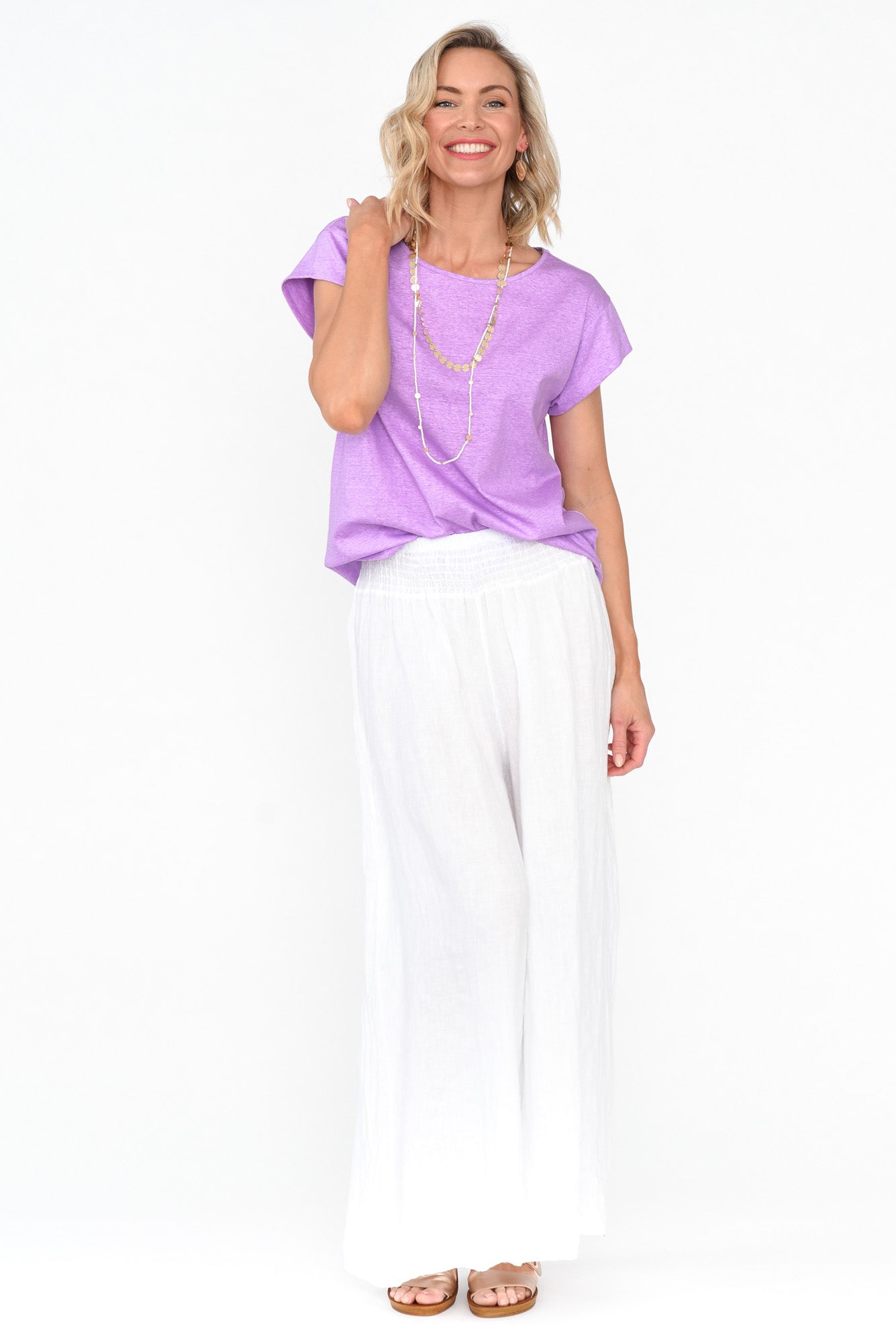 Marlin Purple Wash Cotton Tee