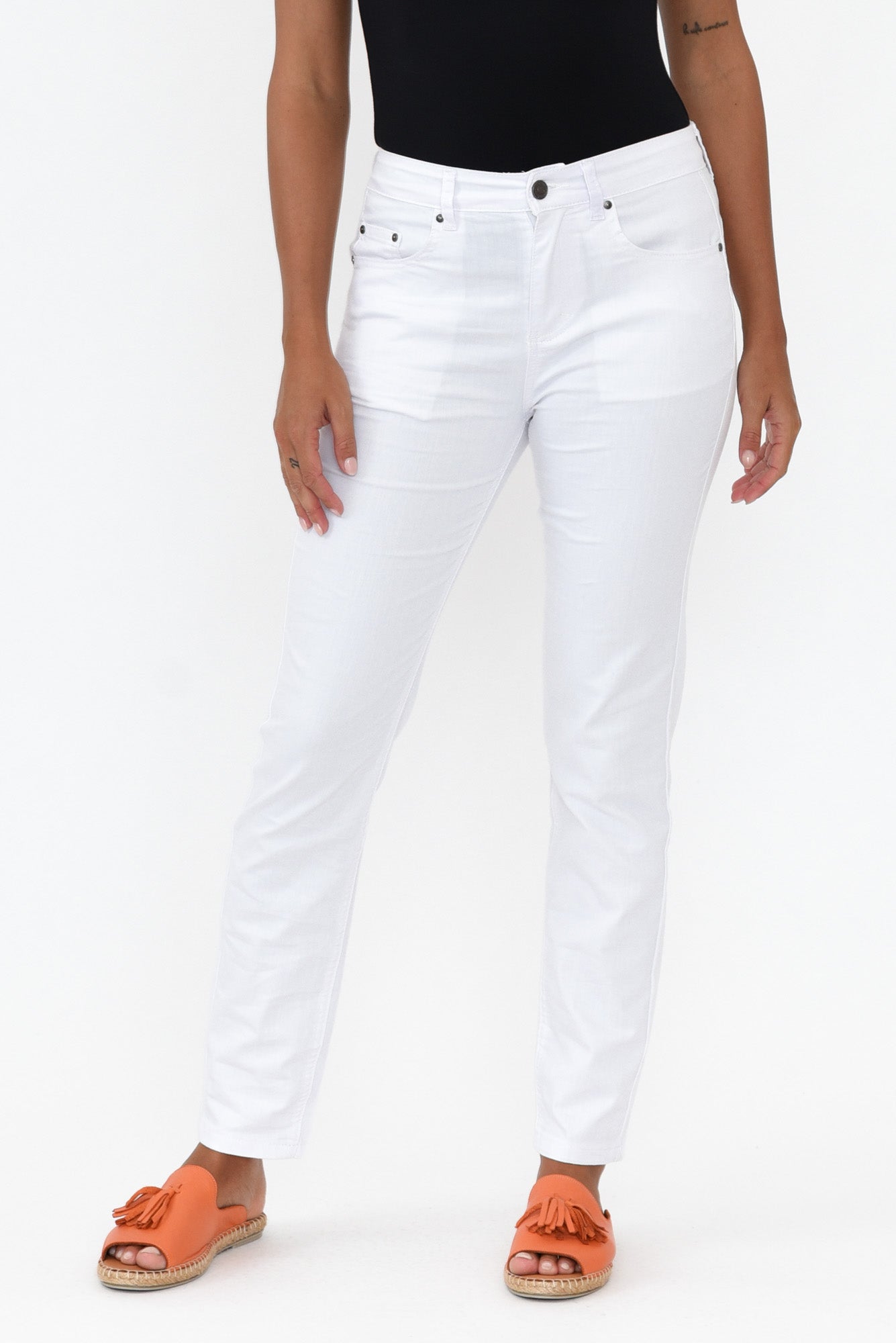 Marvel White Denim Slim Jean