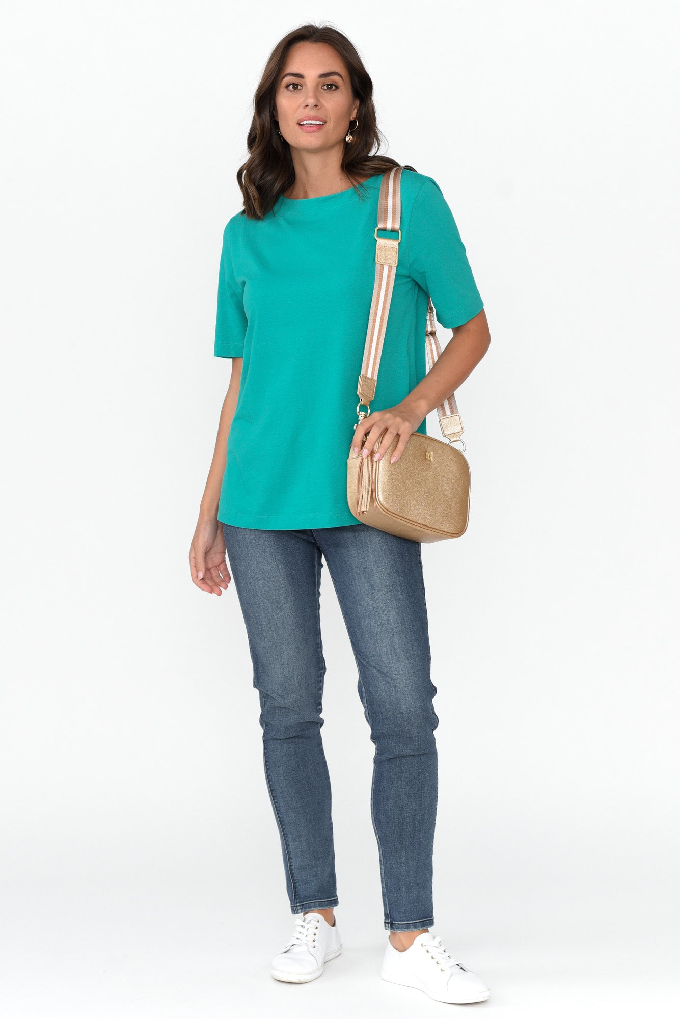 Rosalie Jade Green Cotton Tee