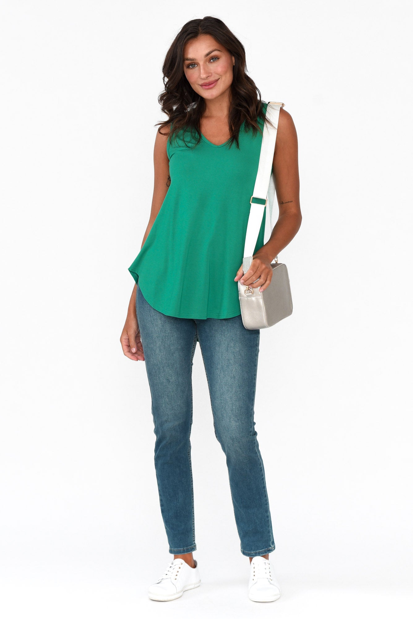 Rihanna Emerald Bamboo Tank