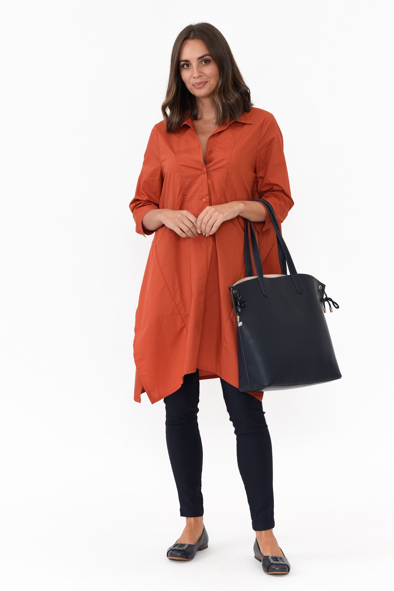 Colson Rust Cotton Tunic