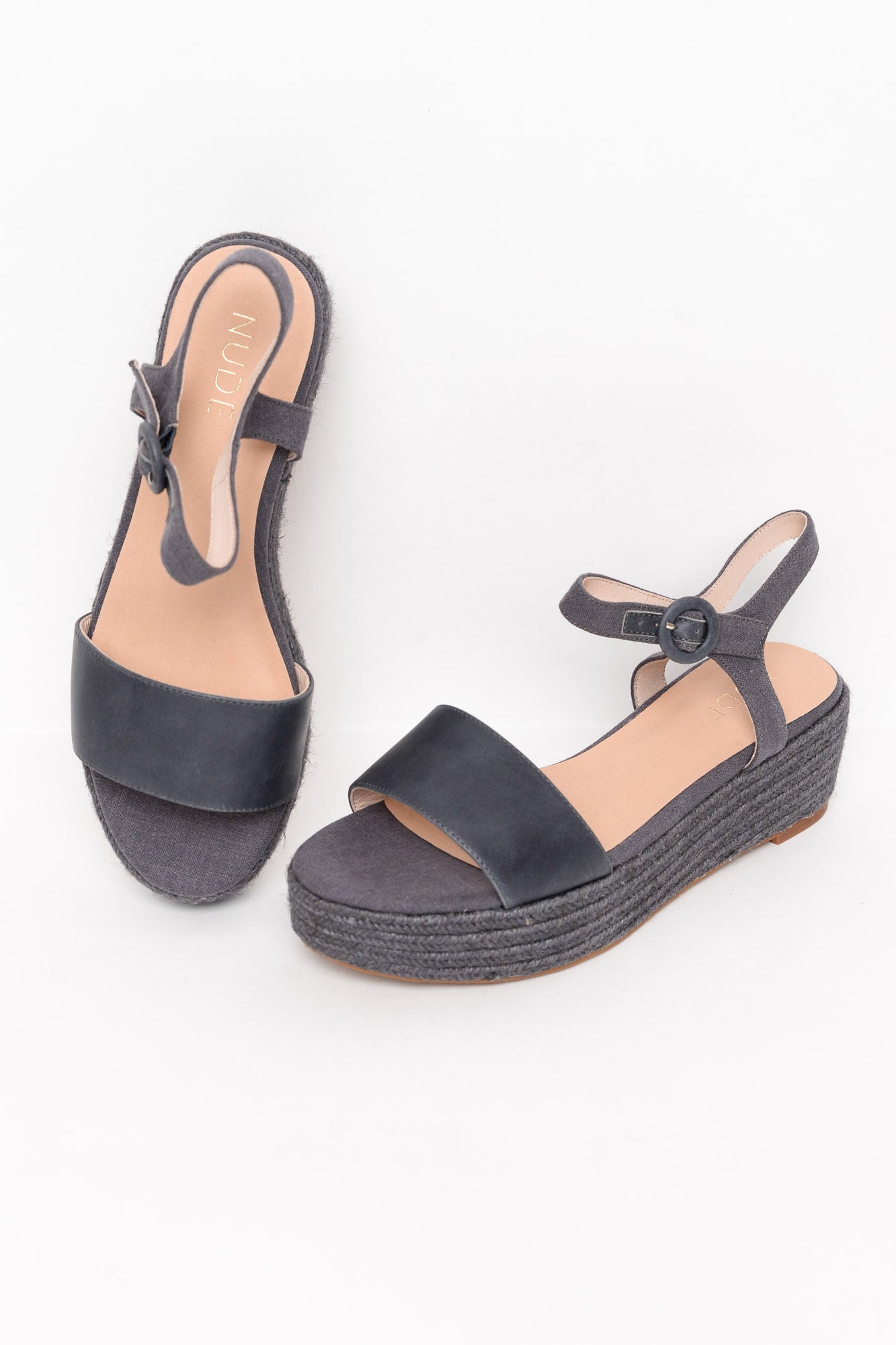 Camilla Navy Platform Espadrille