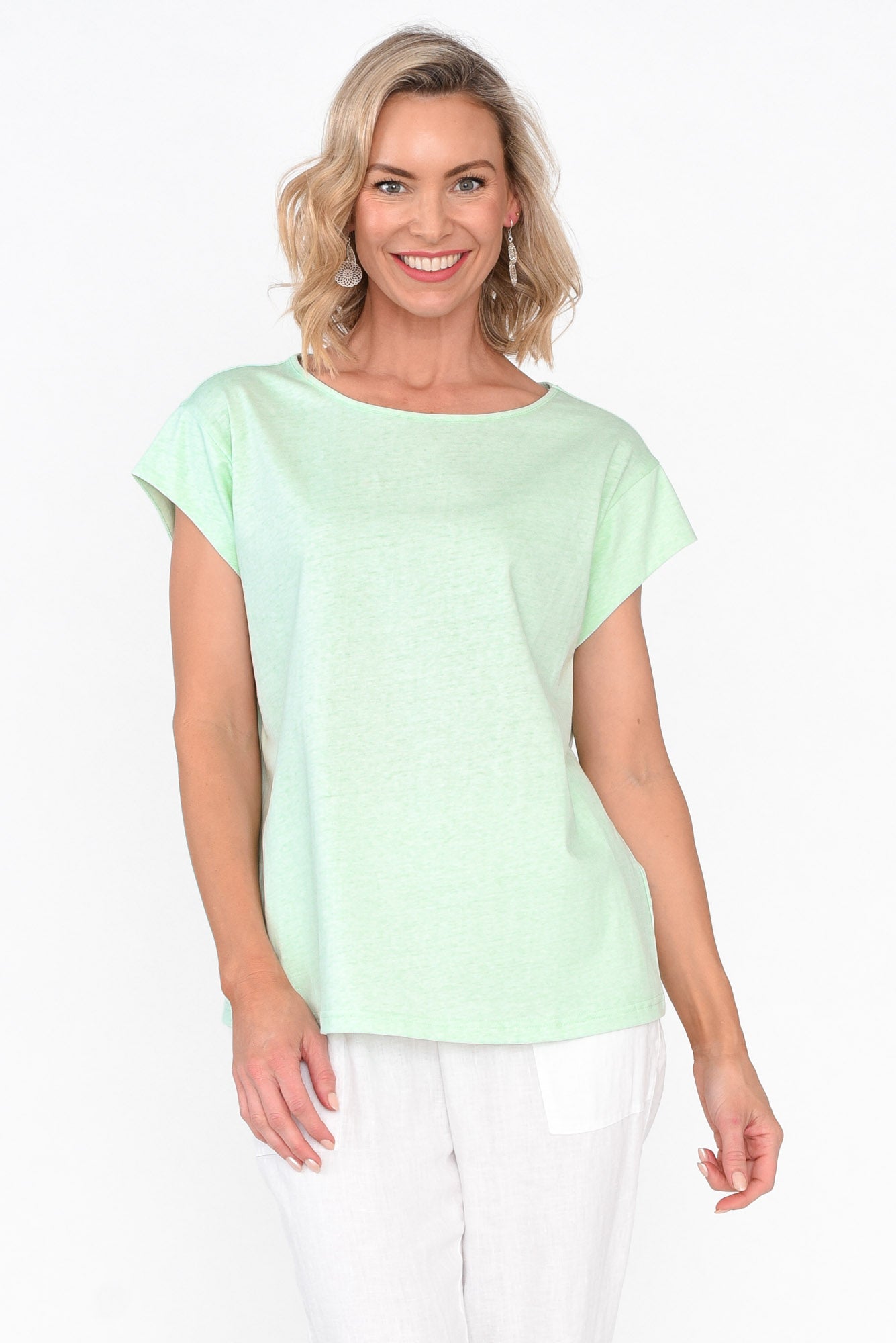 Marlin Green Wash Cotton Tee