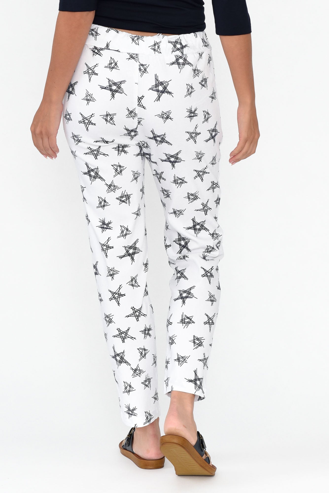 Boyce White Star Cotton Blend Stretch Pant
