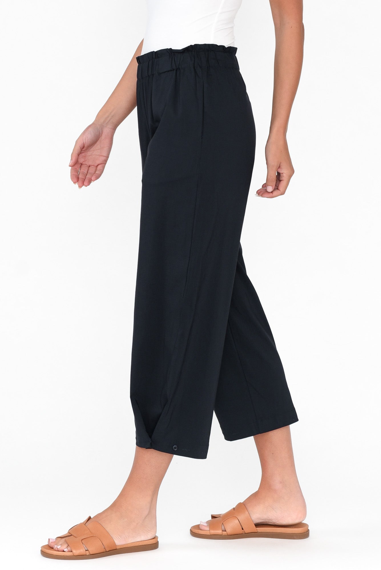 Carlton Navy Convertible Cropped Pant