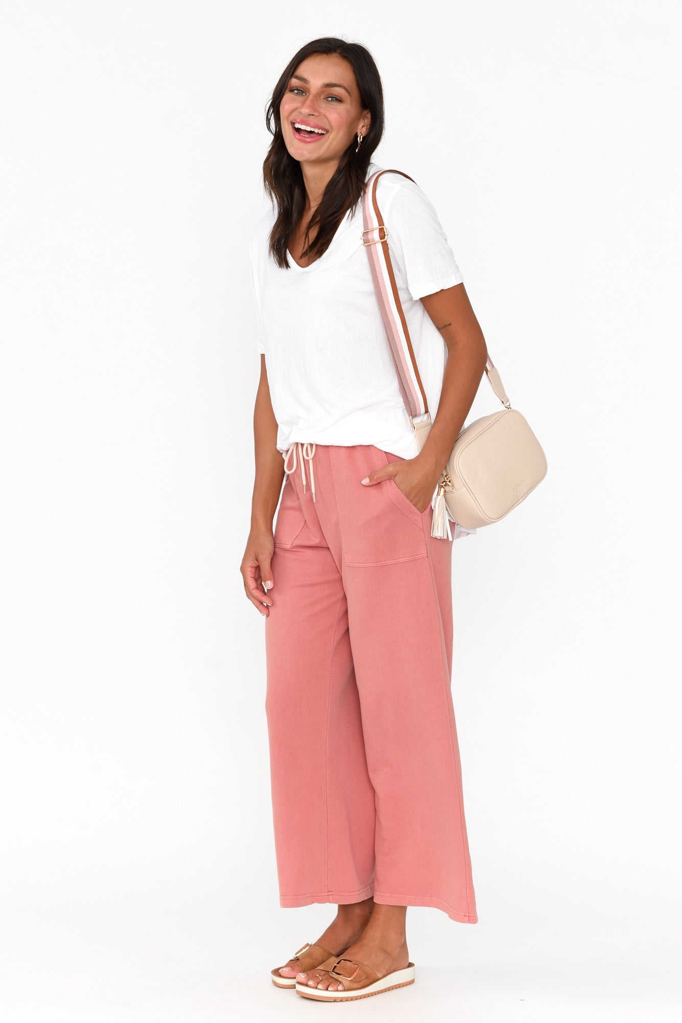 Mariam Blush Relaxed Track Pant