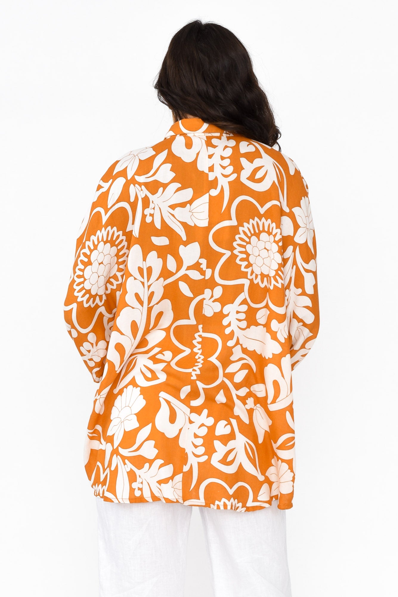 Milano Orange Garden Relaxed Shirt