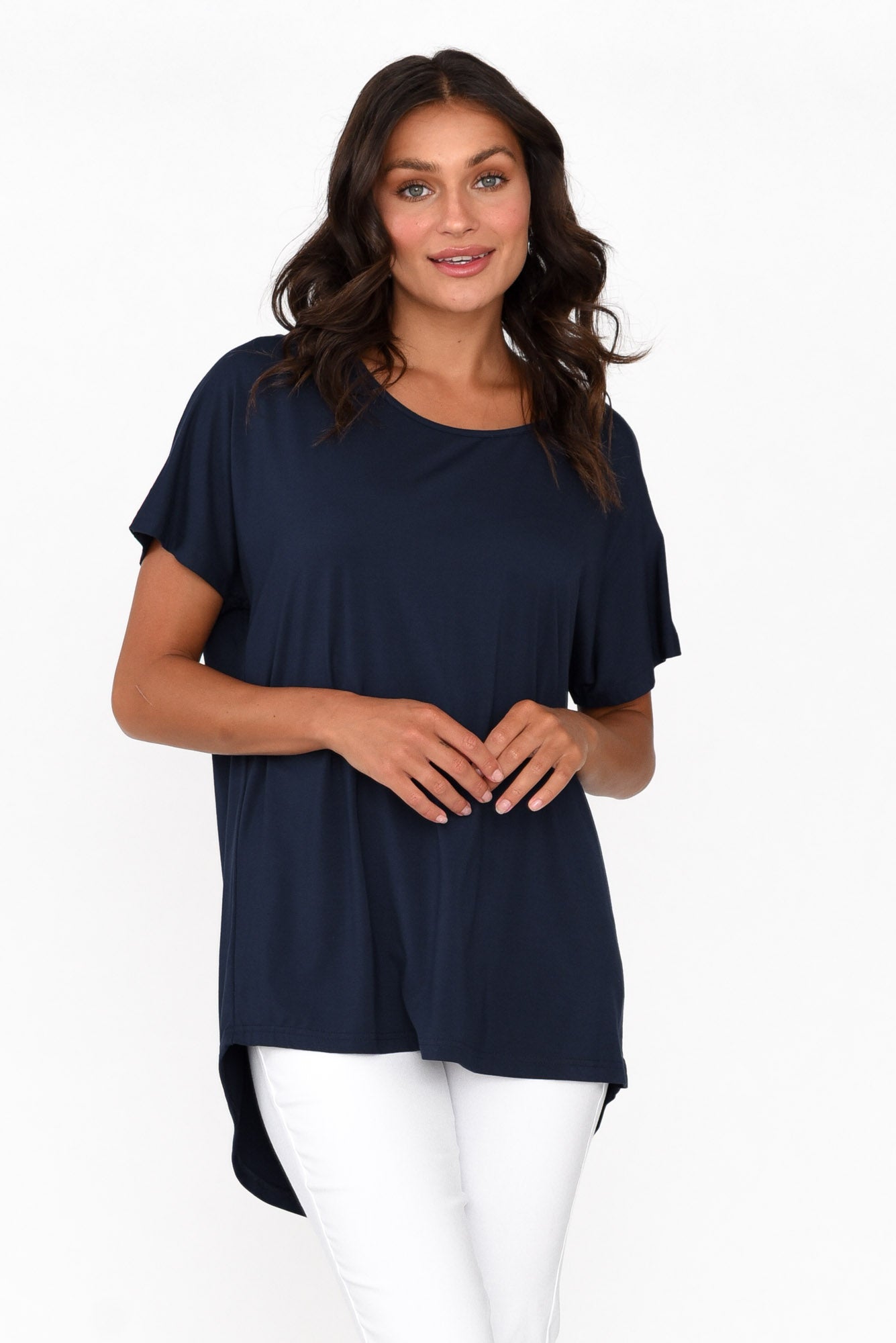 Danya Navy Bamboo Top
