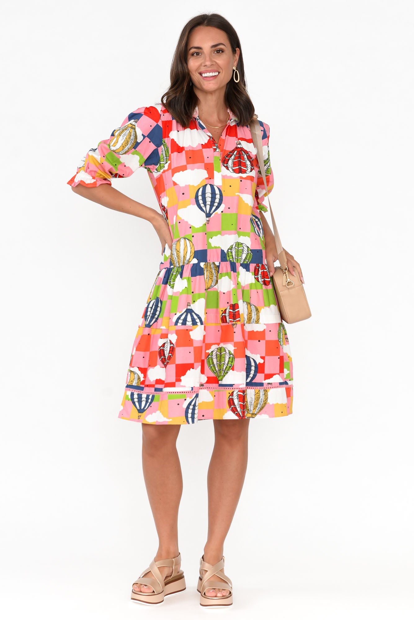 Hayes Float Away Cotton Poplin Dress