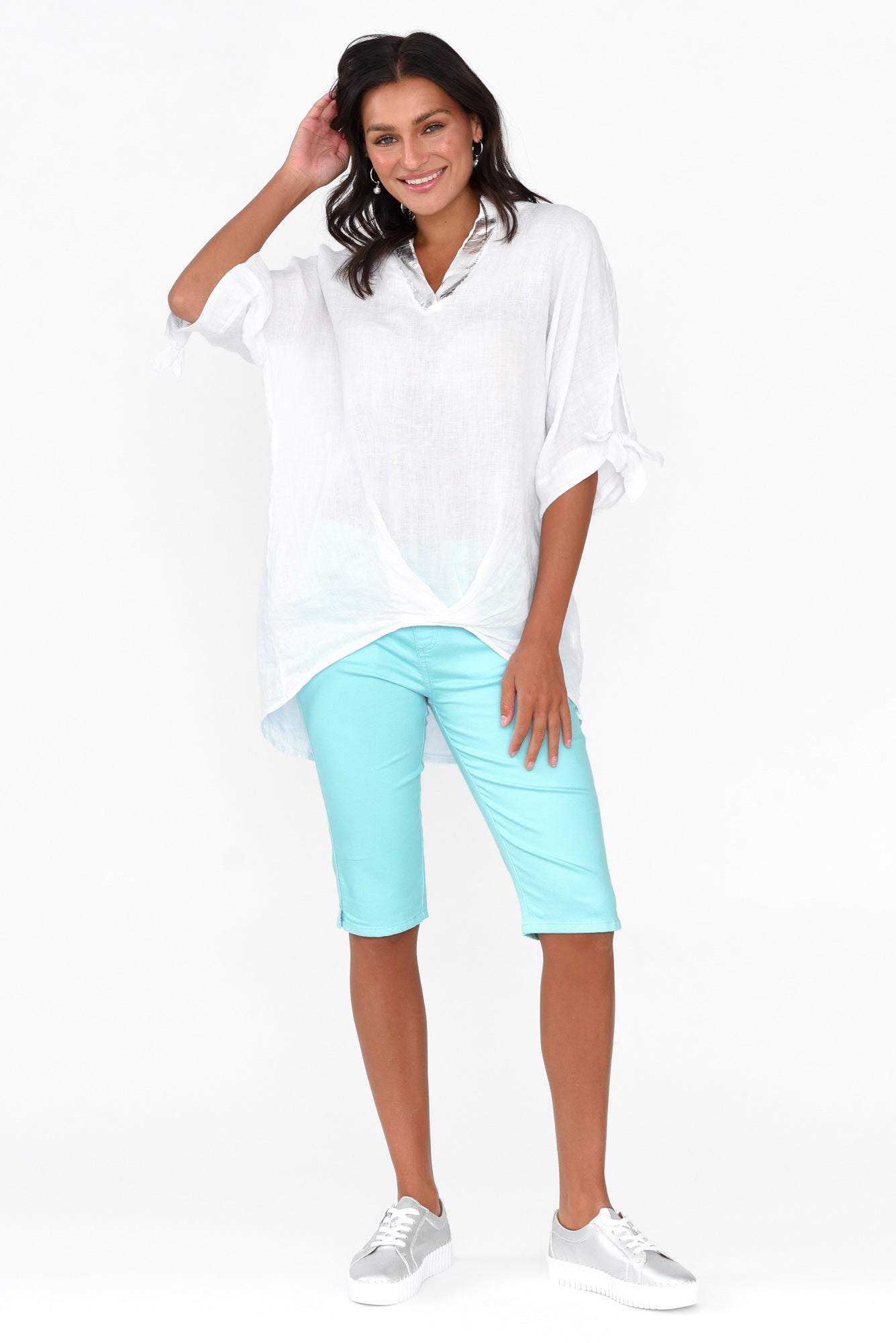 Tora Blue Stretch Shorts
