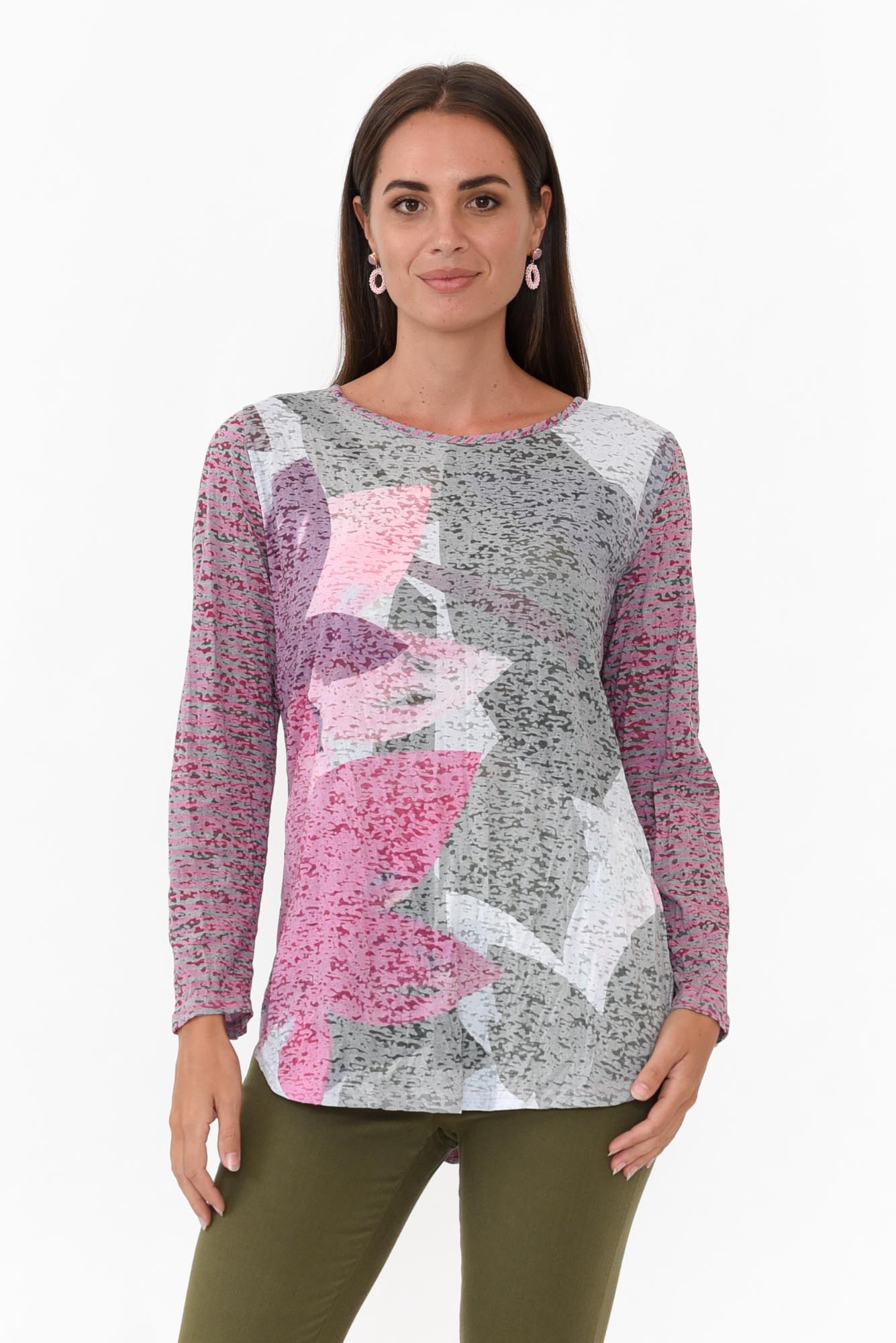 Noah Purple Flower Cotton Top