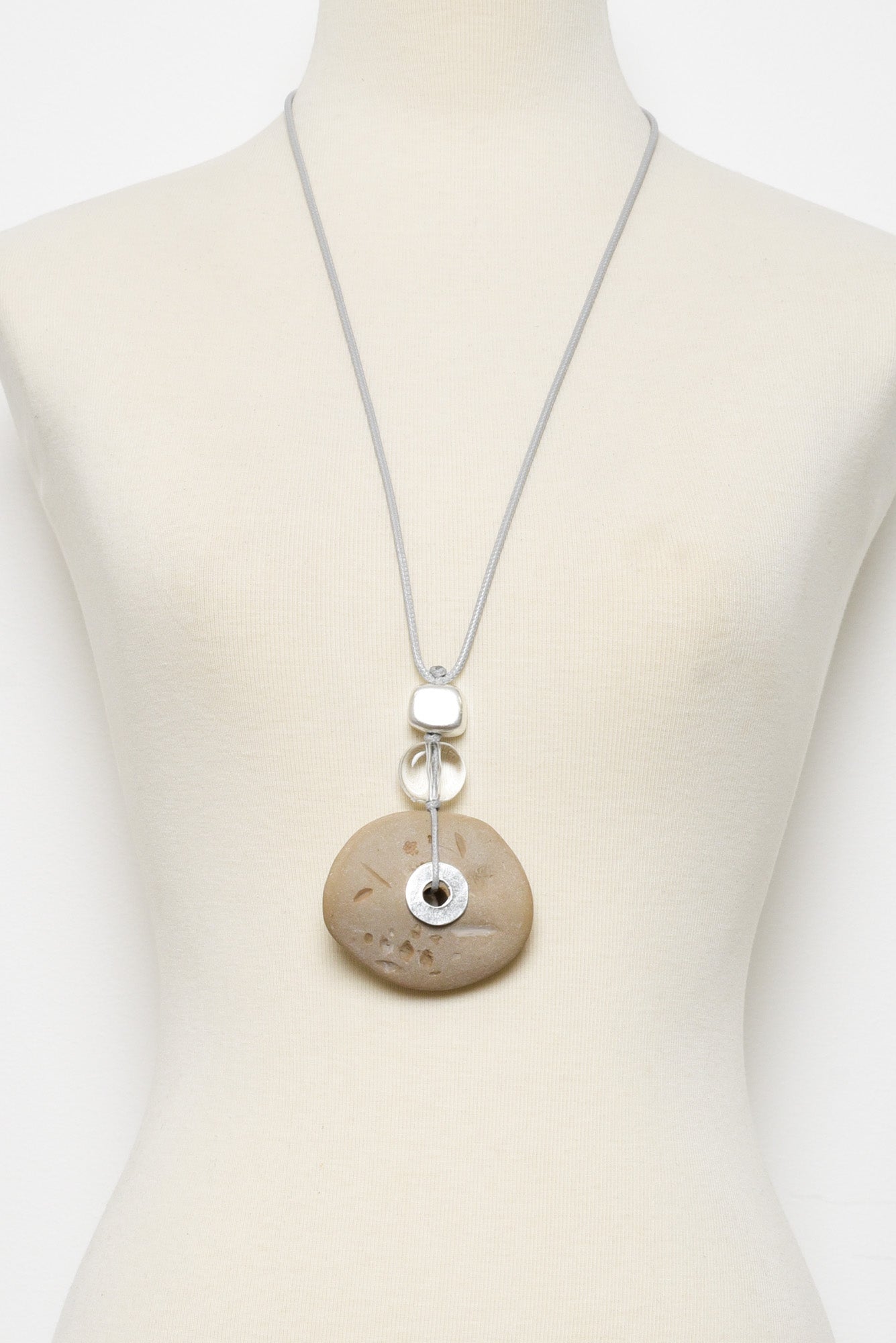 Neo Silver Pendant Necklace