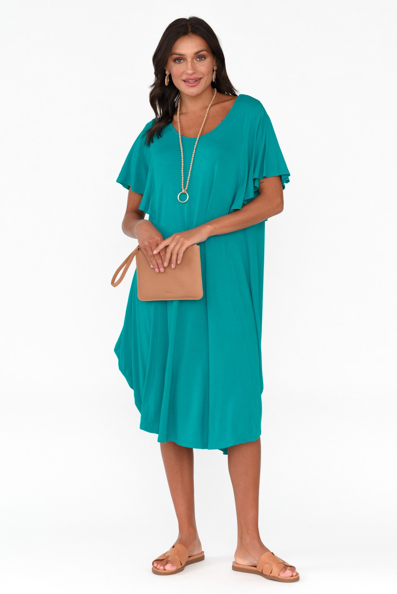 Tahiti Blue Lagoon Frill Dress