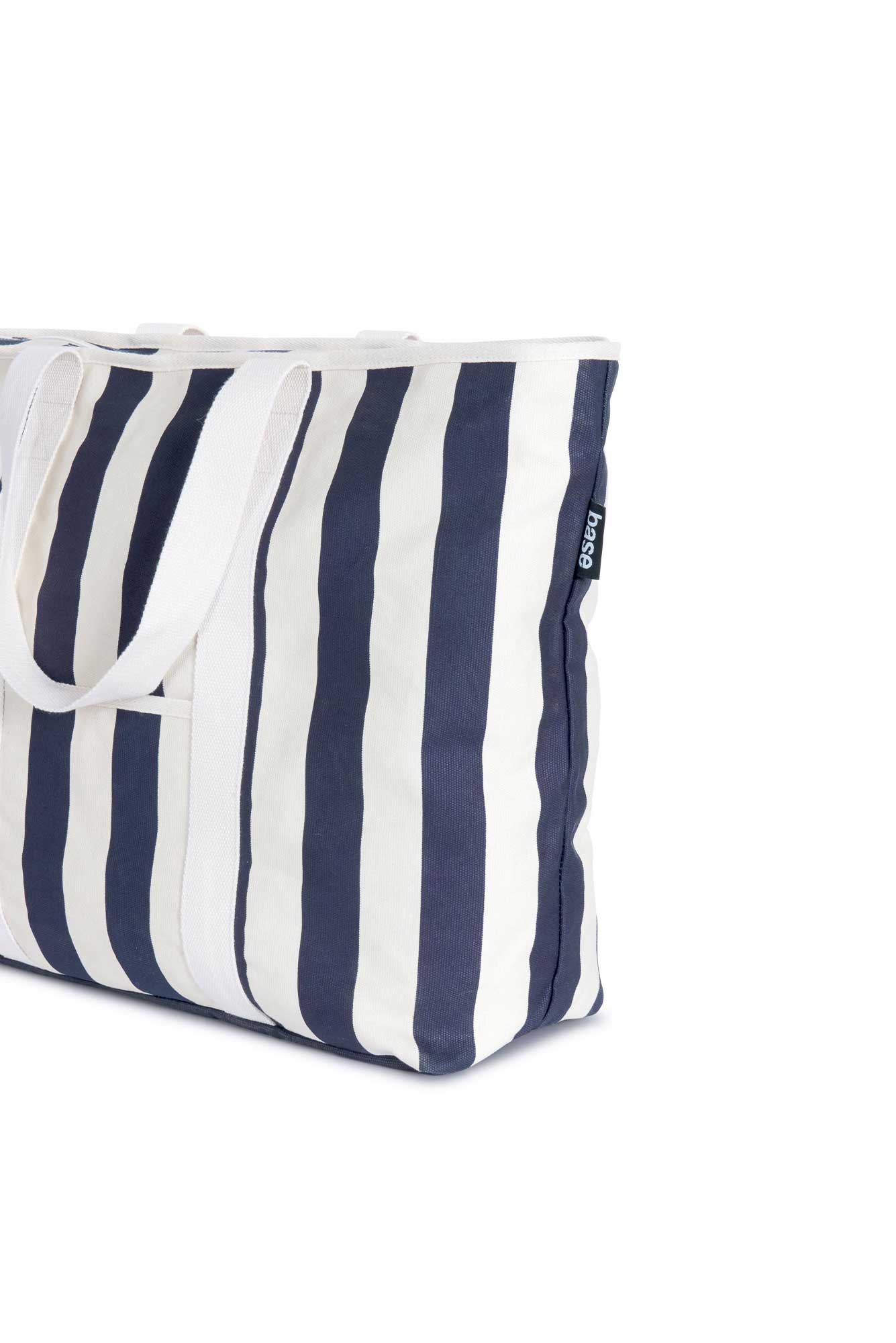 Nima Navy Stripe Canvas Tote Bag