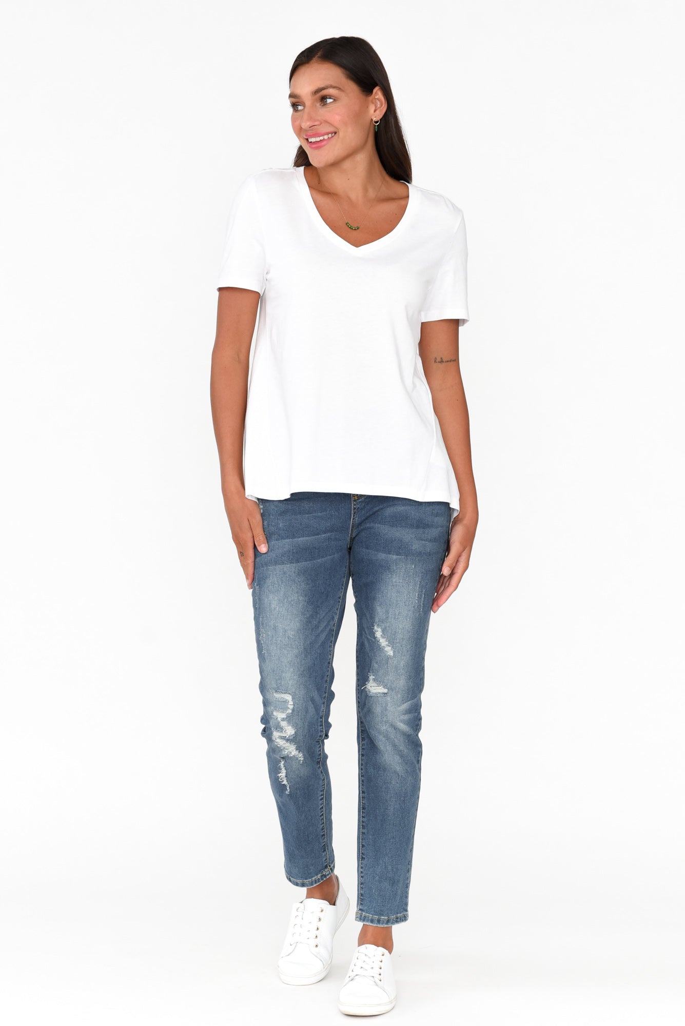 Luella White Cotton Tee