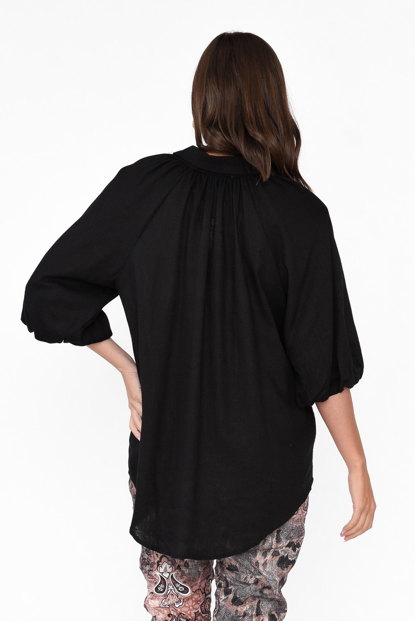 Amirah Black Button Up Shirt