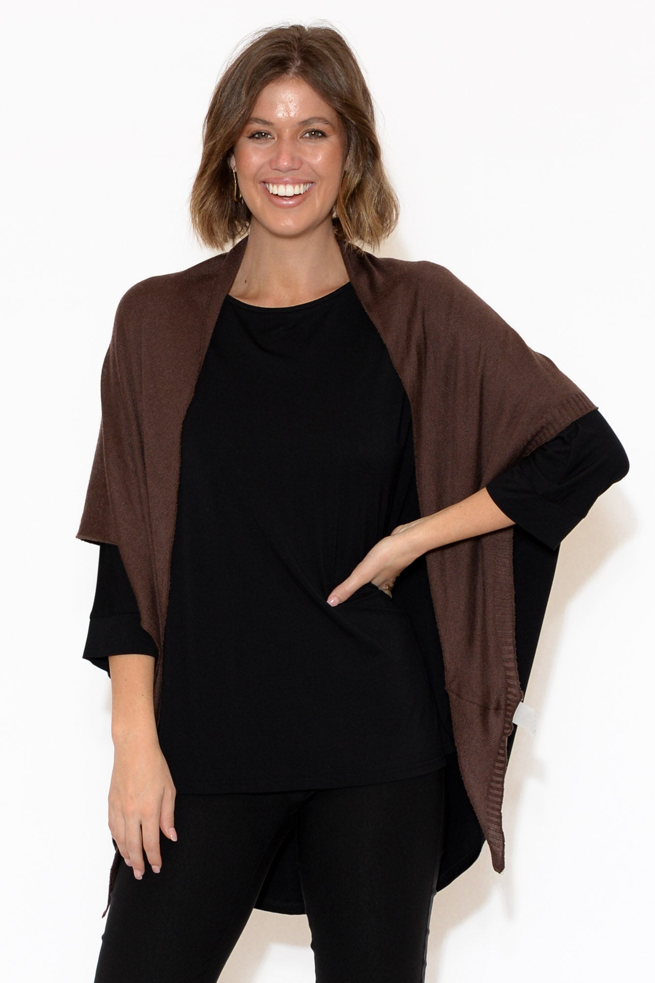 Sutton Brown Bamboo Cashmere Scarf