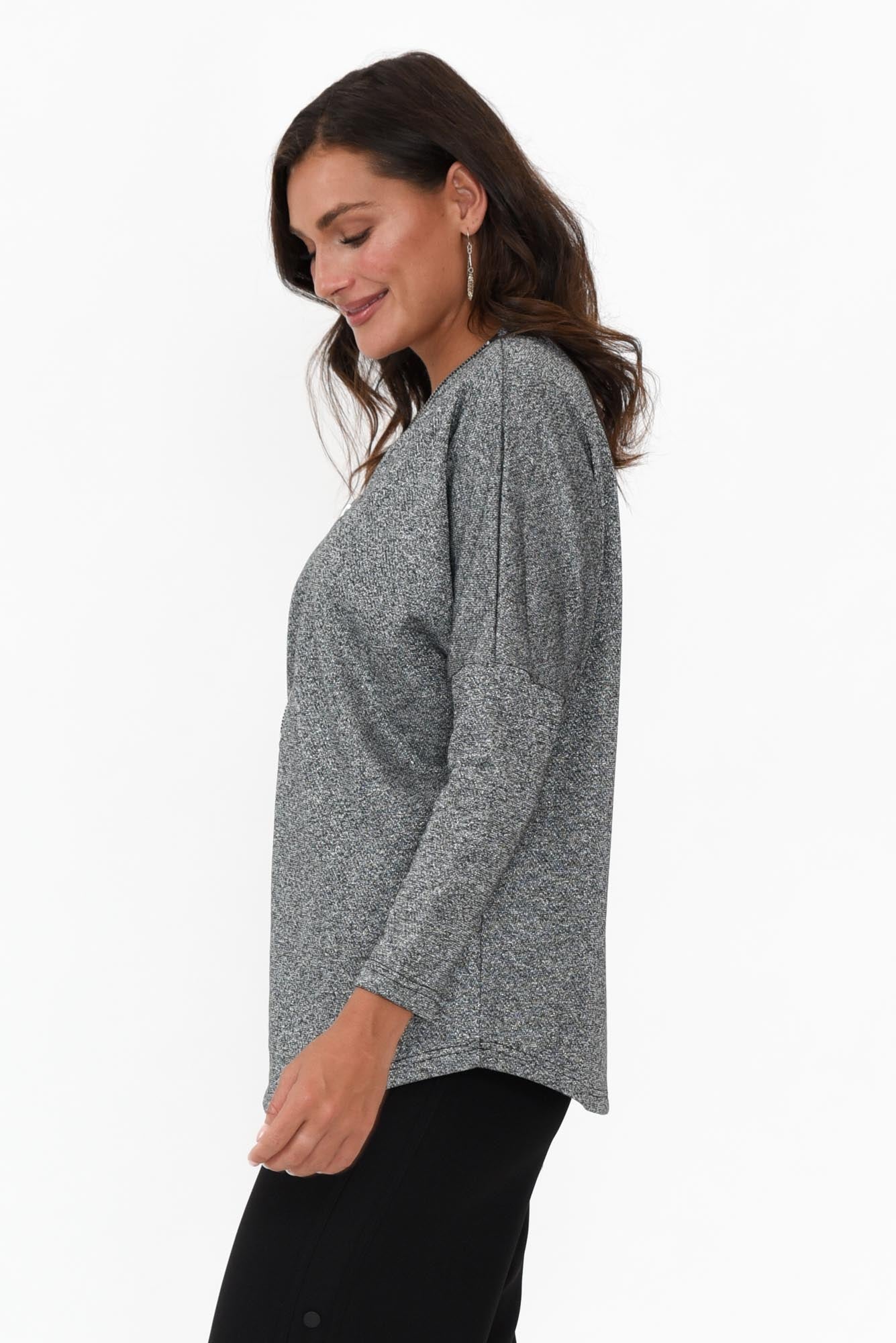 Bentley Grey Cotton Zip Top