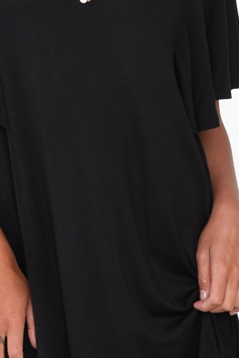 Tahiti Black Frill Dress