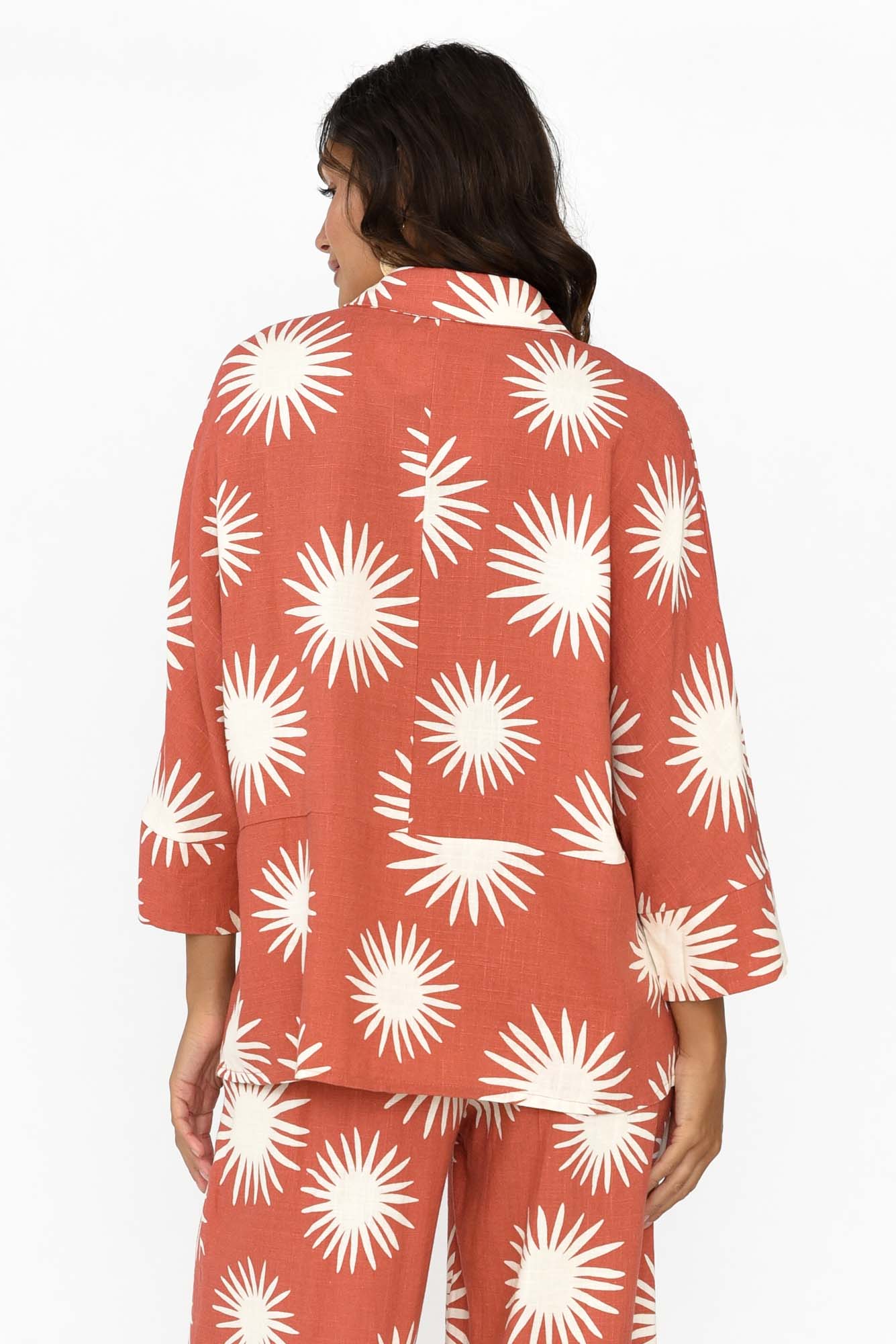 Cresta Rust Flower Shirt
