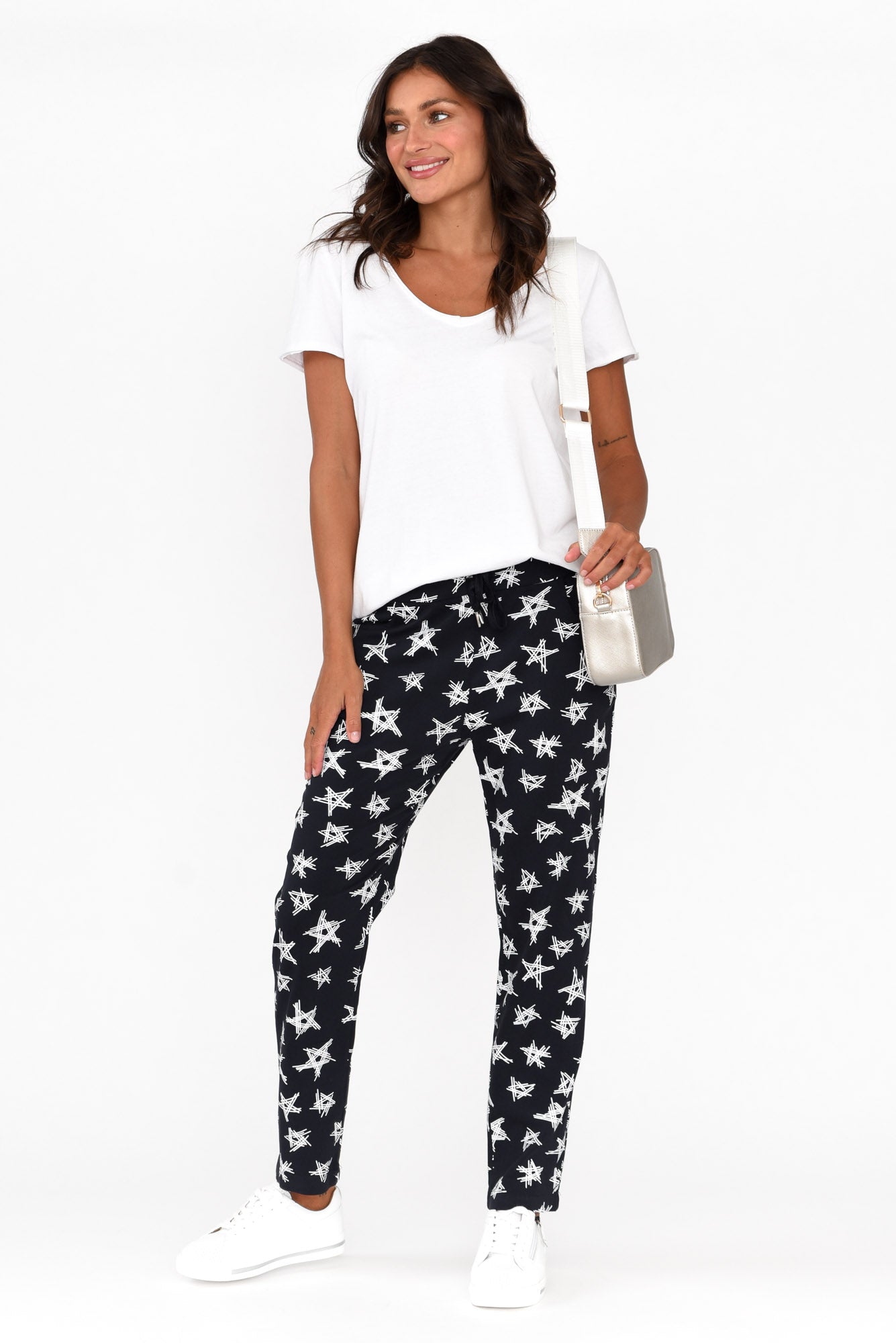 Boyce Navy Star Cotton Blend Stretch Pant