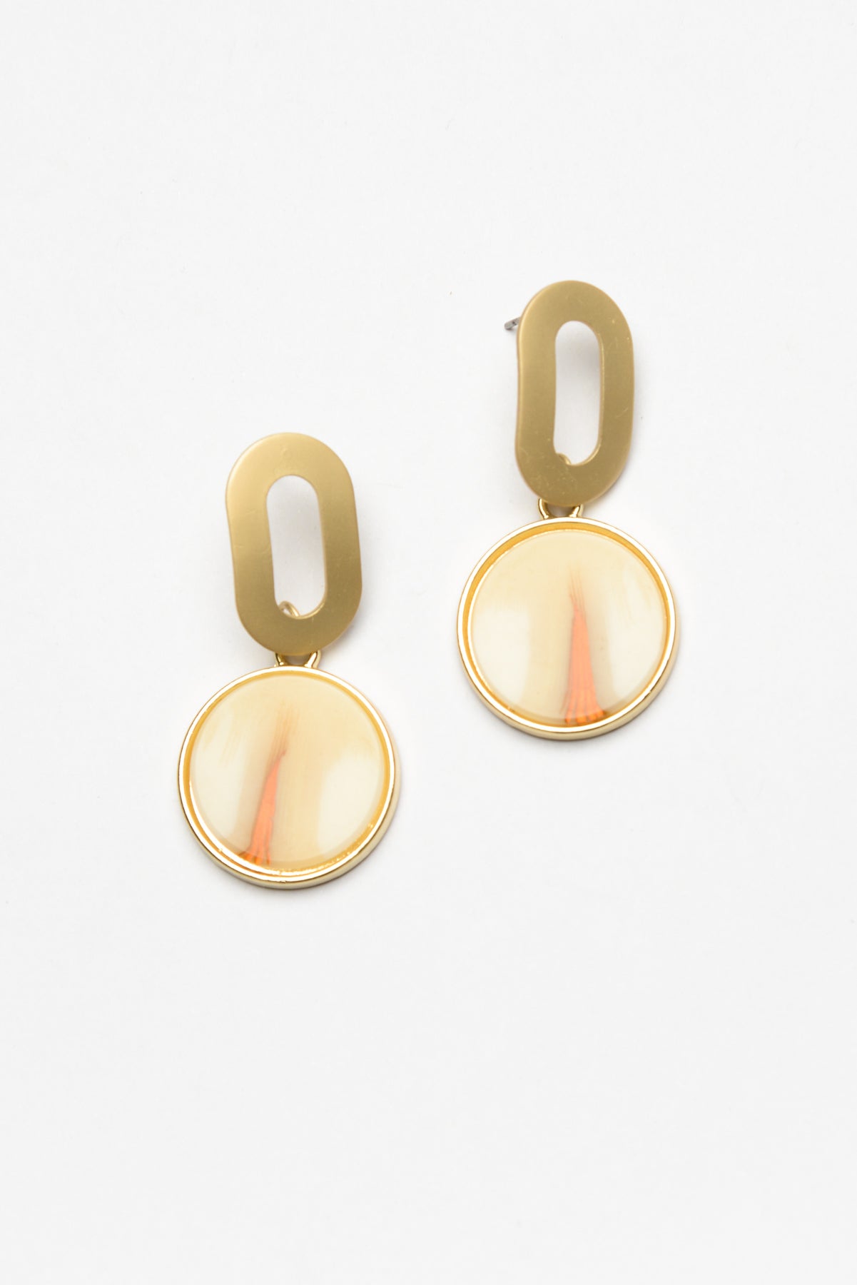 Grace Gold Marble Earring