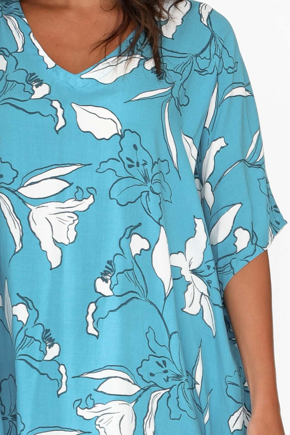 Luce Blue Blossom Kaftan