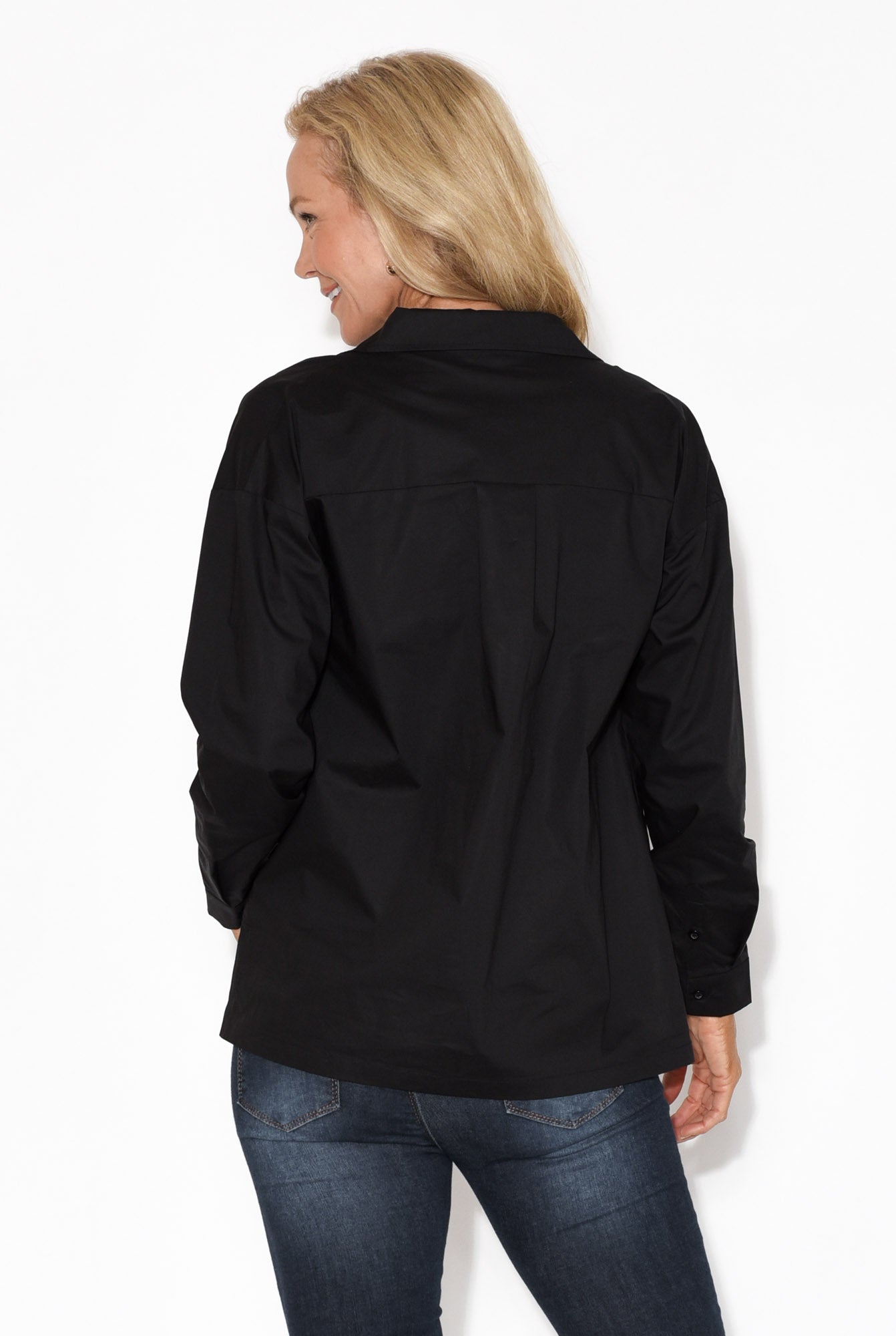 Atticus Black Cotton Shirt