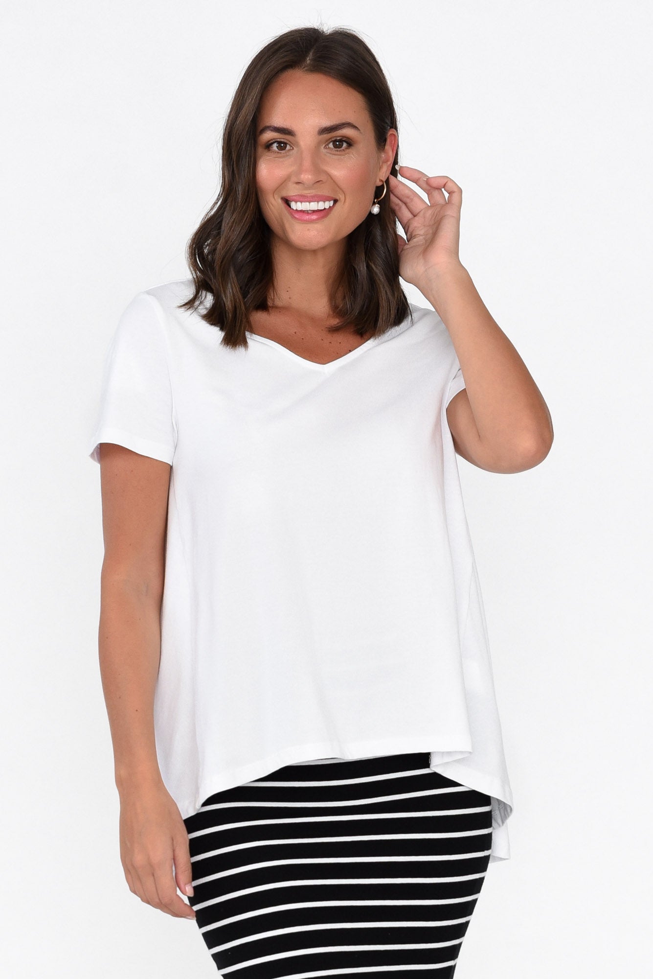 Montreal White Cotton Tee