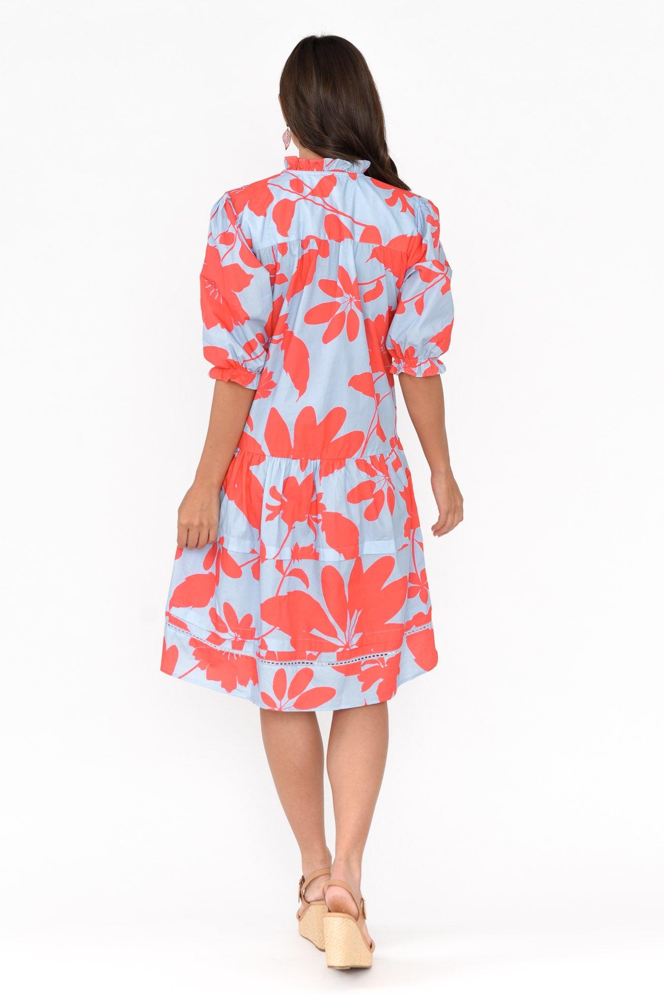 Hayes Bright Blooms Cotton Poplin Dress